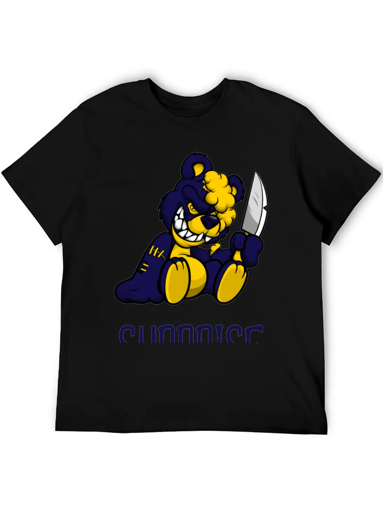 Surprise Scary Teddy Bear Basic Graphic T-Shirt – Daily Comfort In Soft Cotton
