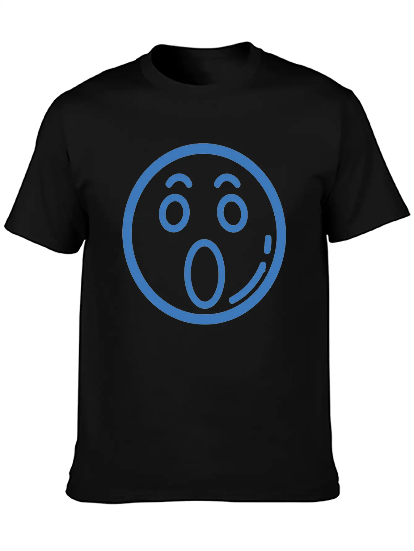 Surprised Face Funny Comfortable Minimalist Graphic Tee – Summer Style Essential