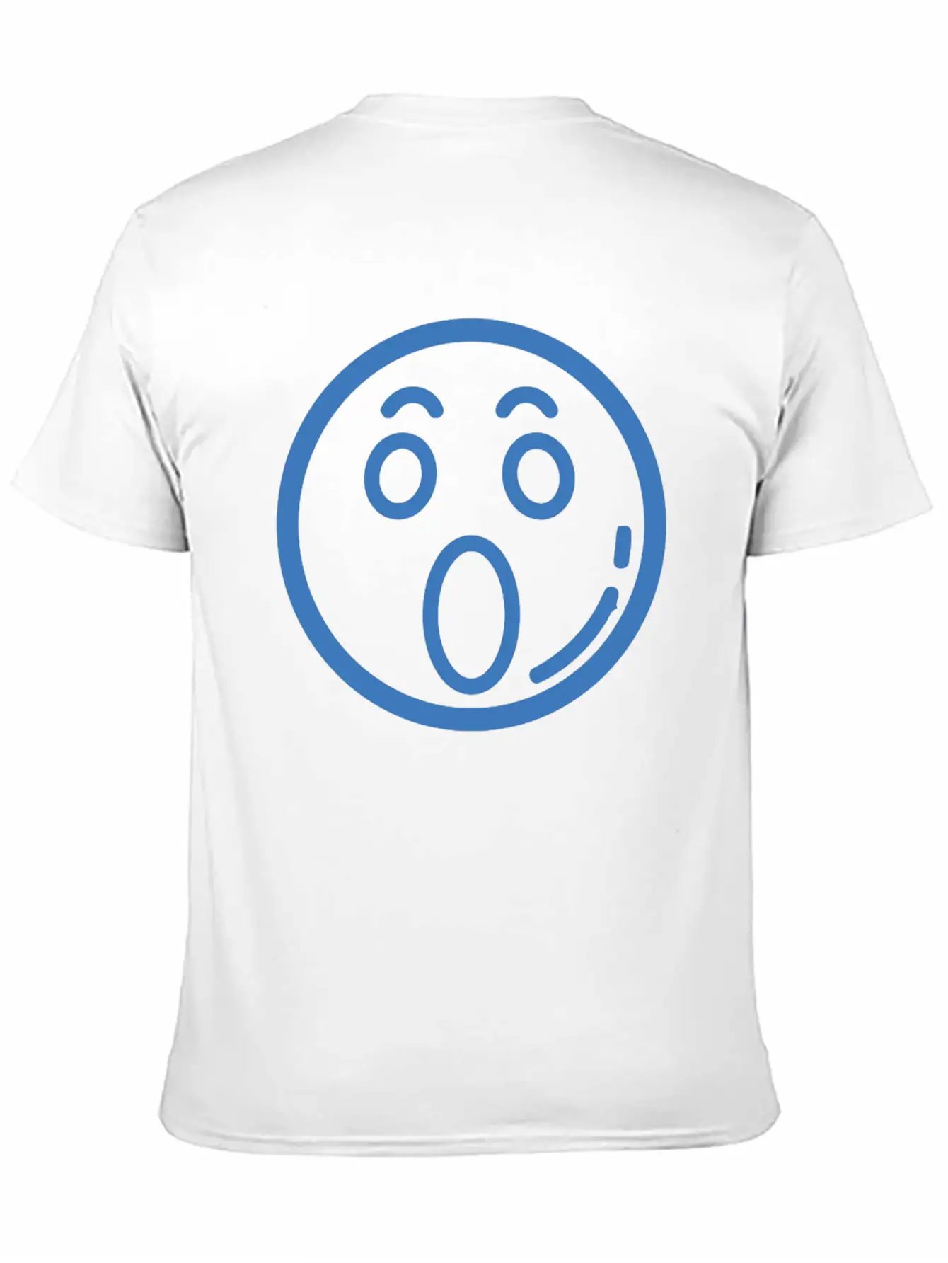 Surprised Face Funny Comfortable Minimalist Graphic Tee – Summer Style Essential