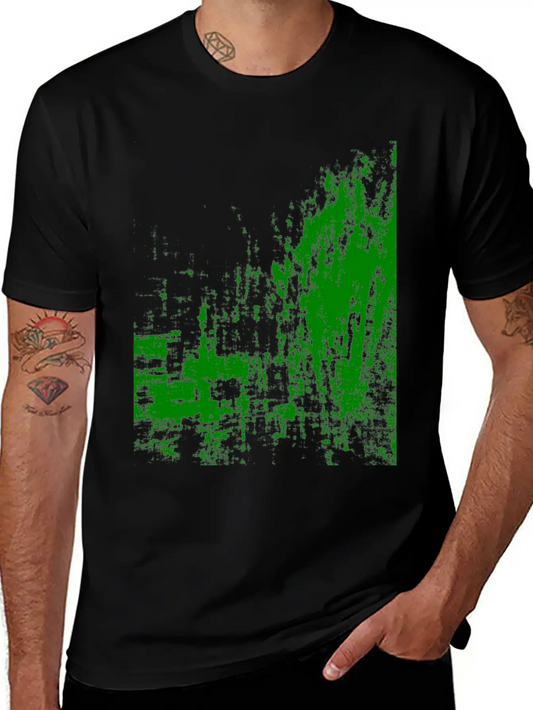 Surreal Art Green Unisex Short Sleeve Soft Cotton T-Shirt – Casual Everyday Wear