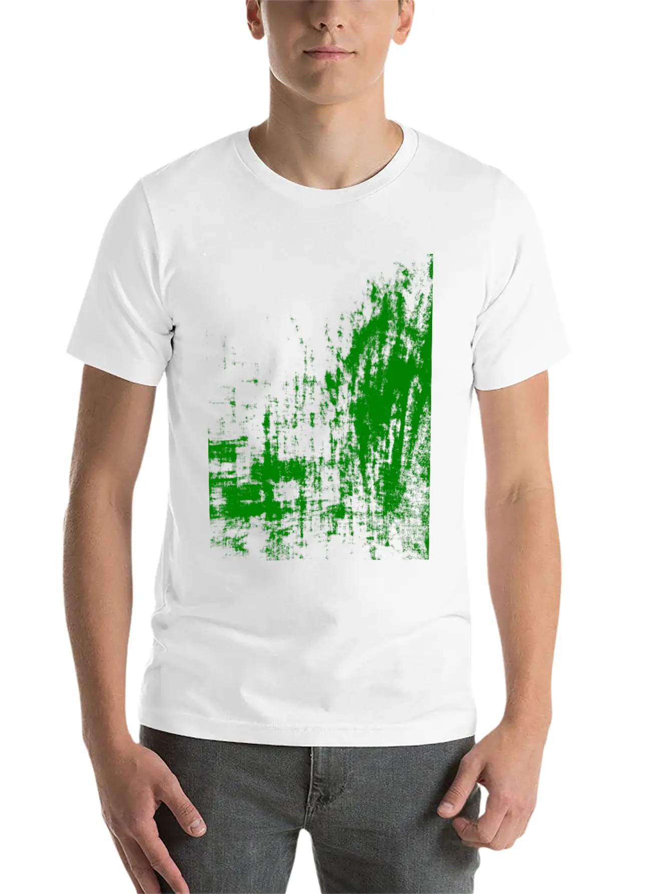 Surreal Art Green Unisex Short Sleeve Soft Cotton T-Shirt – Casual Everyday Wear