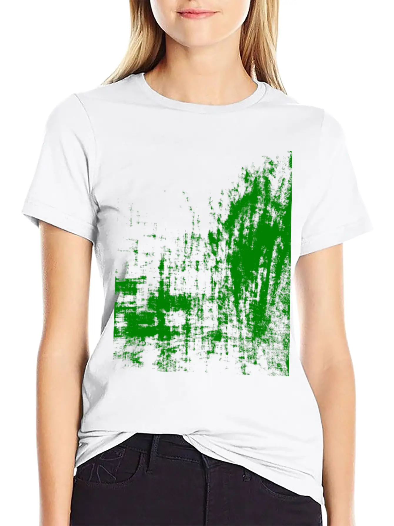 Surreal Art Green Unisex Short Sleeve Soft Cotton T-Shirt – Casual Everyday Wear