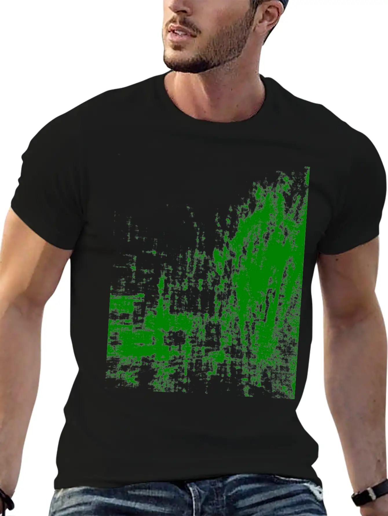 Surreal Art Green Unisex Short Sleeve Soft Cotton T-Shirt – Casual Everyday Wear