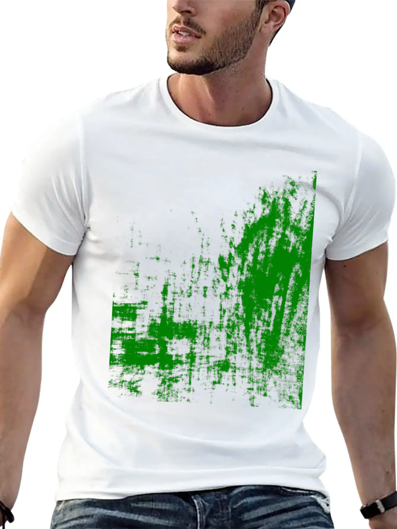 Surreal Art Green Unisex Short Sleeve Soft Cotton T-Shirt – Casual Everyday Wear
