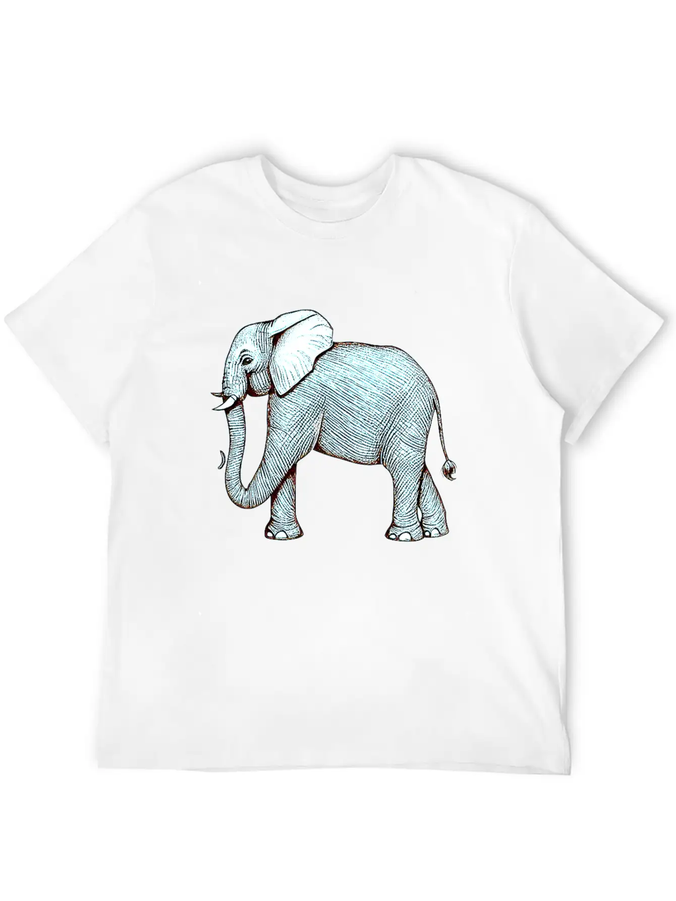 Surrealephant - Surreal Elephant Illustration Basic Graphic T-Shirt – Daily Comfort In Soft Cotton
