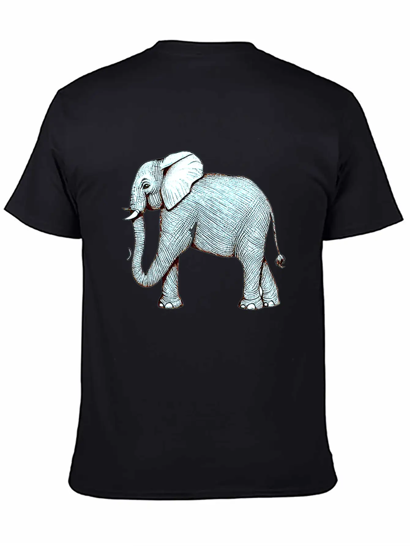 Surrealephant - Surreal Elephant Illustration Basic Graphic T-Shirt – Daily Comfort In Soft Cotton