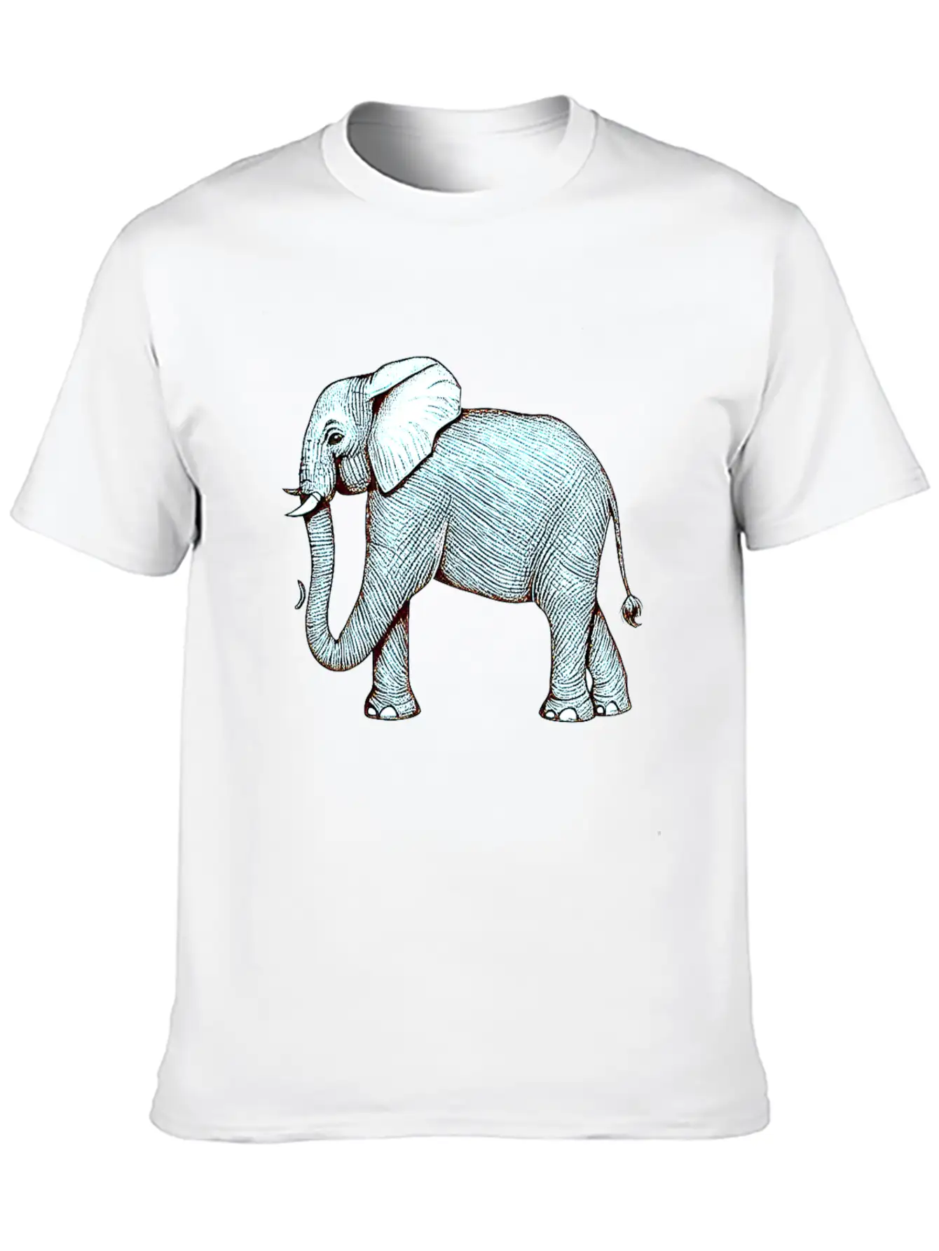 Surrealephant - Surreal Elephant Illustration Basic Graphic T-Shirt – Daily Comfort In Soft Cotton