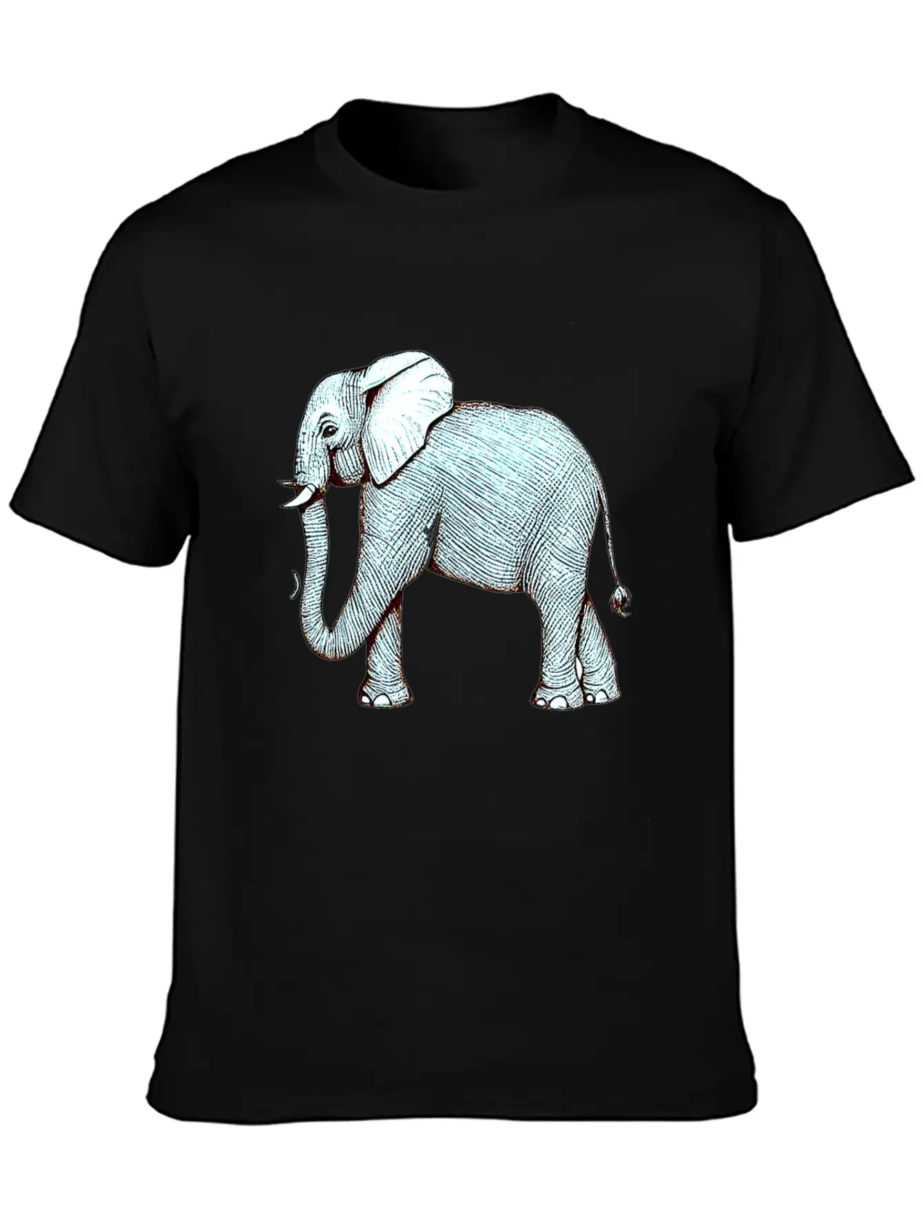 Surrealephant - Surreal Elephant Illustration Basic Graphic T-Shirt – Daily Comfort In Soft Cotton