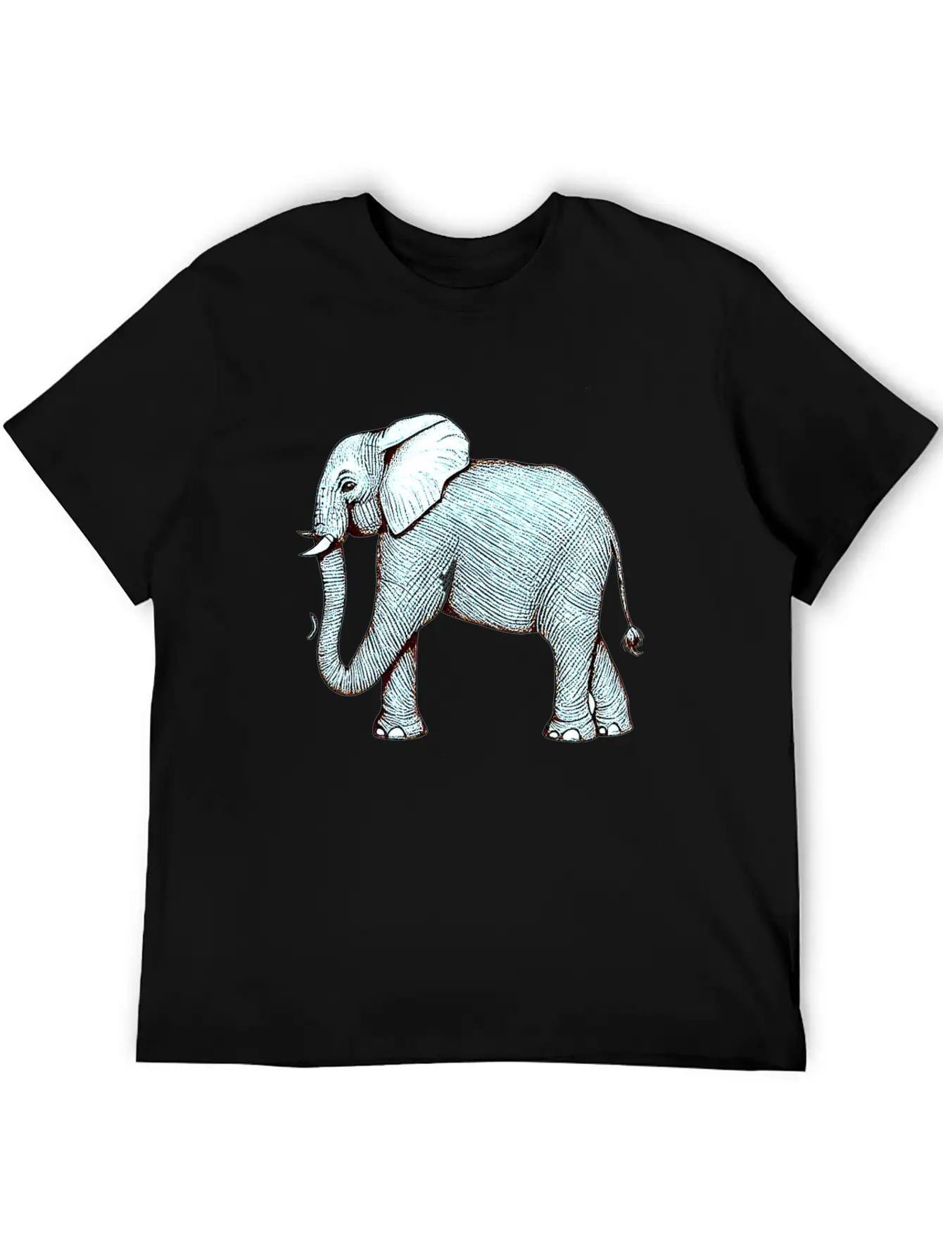Surrealephant - Surreal Elephant Illustration Basic Graphic T-Shirt – Daily Comfort In Soft Cotton
