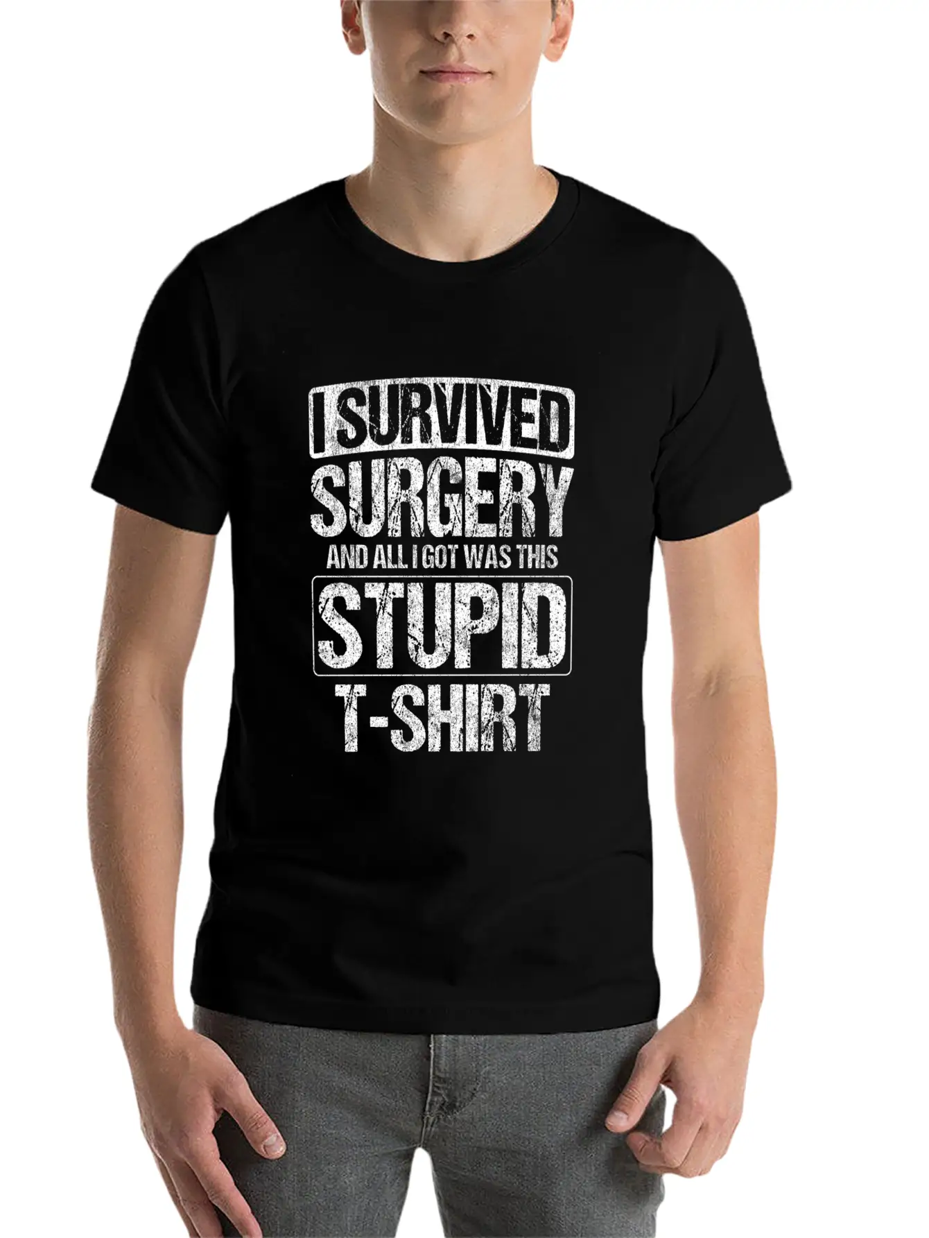 Survived Neck Surgery All I Got Was This Stupid Unisex Casual T-Shirt – Clean Design For Daily Comfort