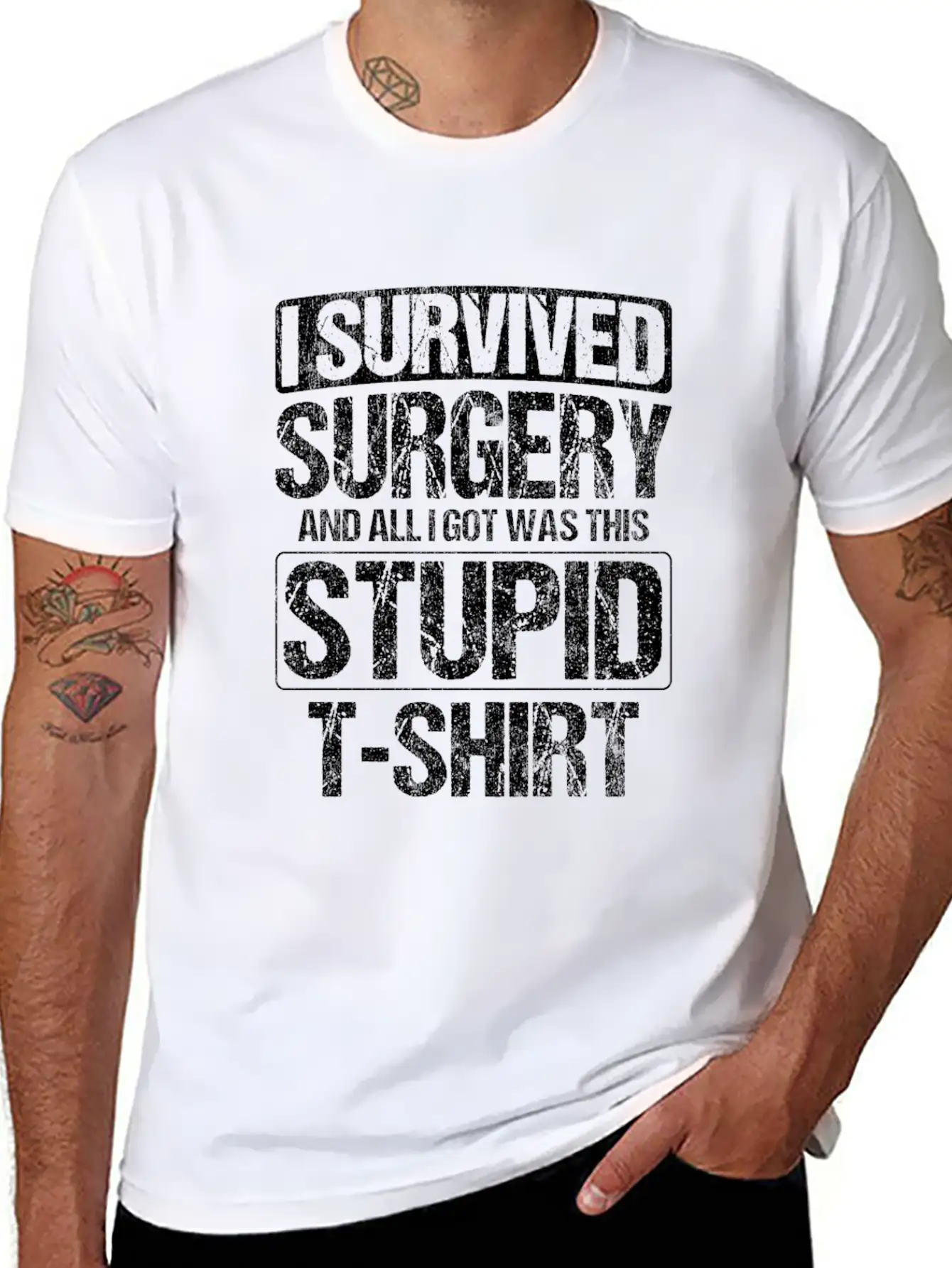 Survived Neck Surgery All I Got Was This Stupid Unisex Casual T-Shirt – Clean Design For Daily Comfort