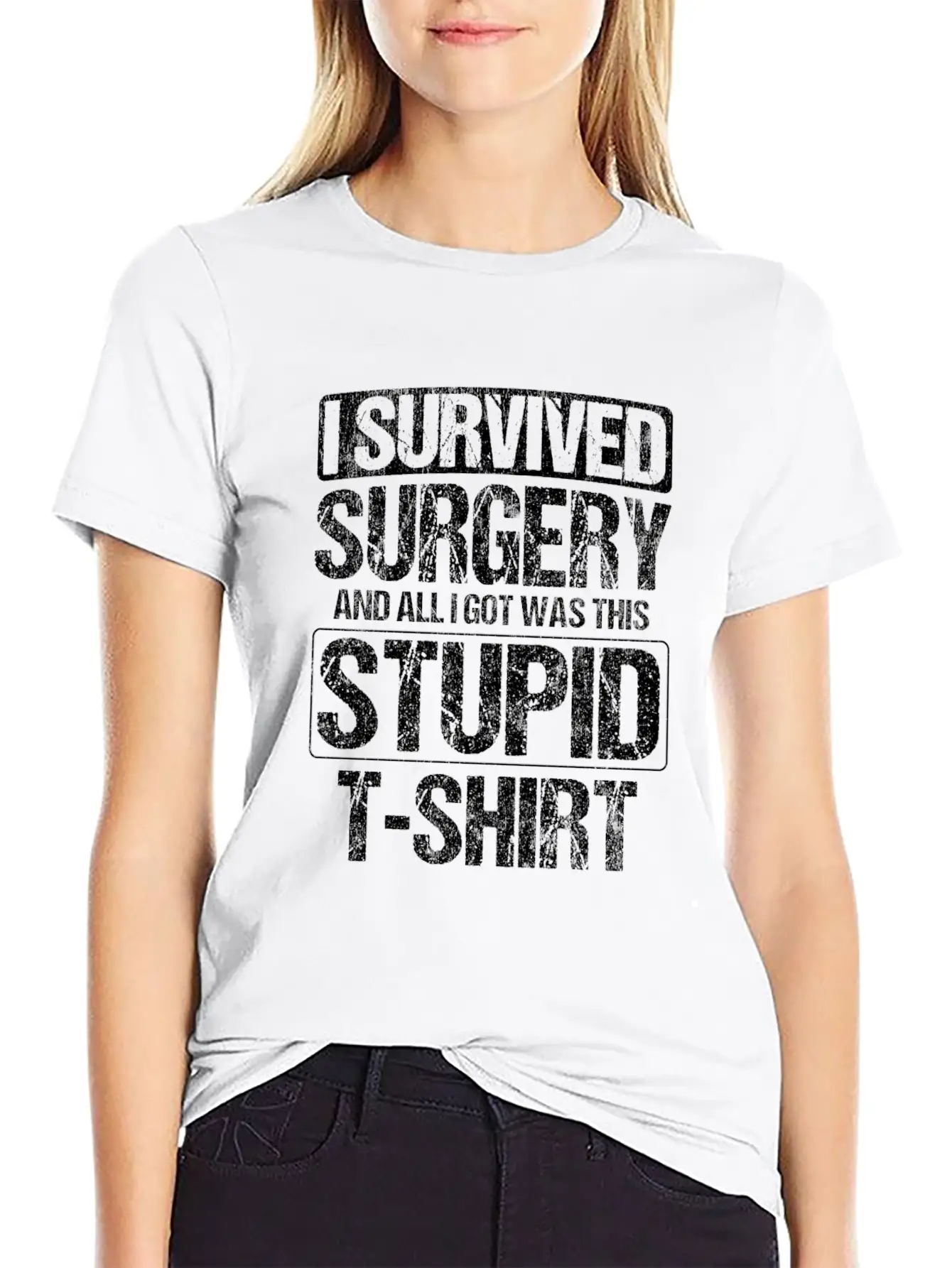 Survived Neck Surgery All I Got Was This Stupid Unisex Casual T-Shirt – Clean Design For Daily Comfort