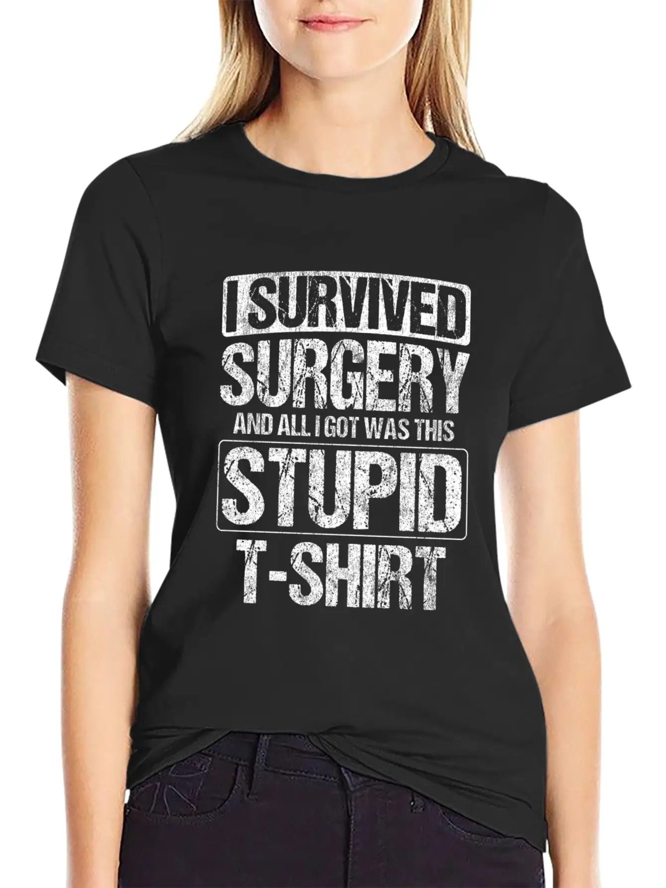 Survived Neck Surgery All I Got Was This Stupid Unisex Casual T-Shirt – Clean Design For Daily Comfort