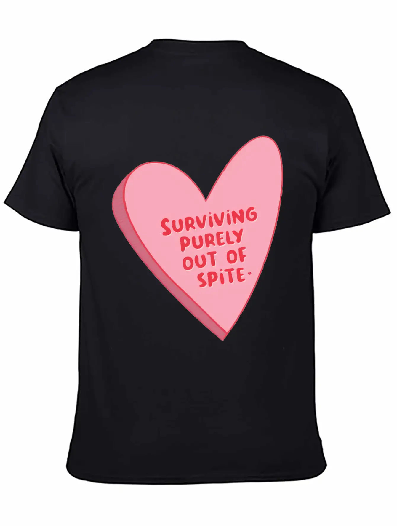 Surviving Purely Out Of Te Saying Unisex Short Sleeve Soft Cotton T-Shirt – Casual Everyday Wear