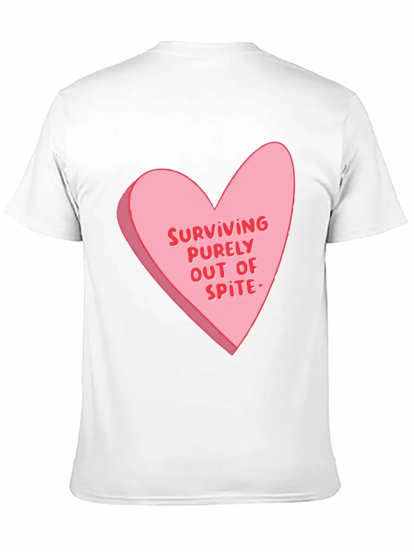 Surviving Purely Out Of Te Saying Unisex Short Sleeve Soft Cotton T-Shirt – Casual Everyday Wear