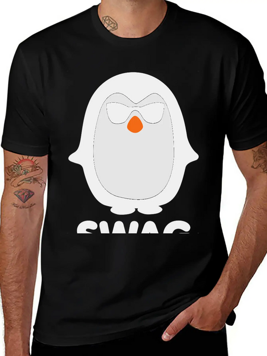 SWAG Pinguin Basic Graphic T-Shirt – Daily Comfort In Soft Cotton