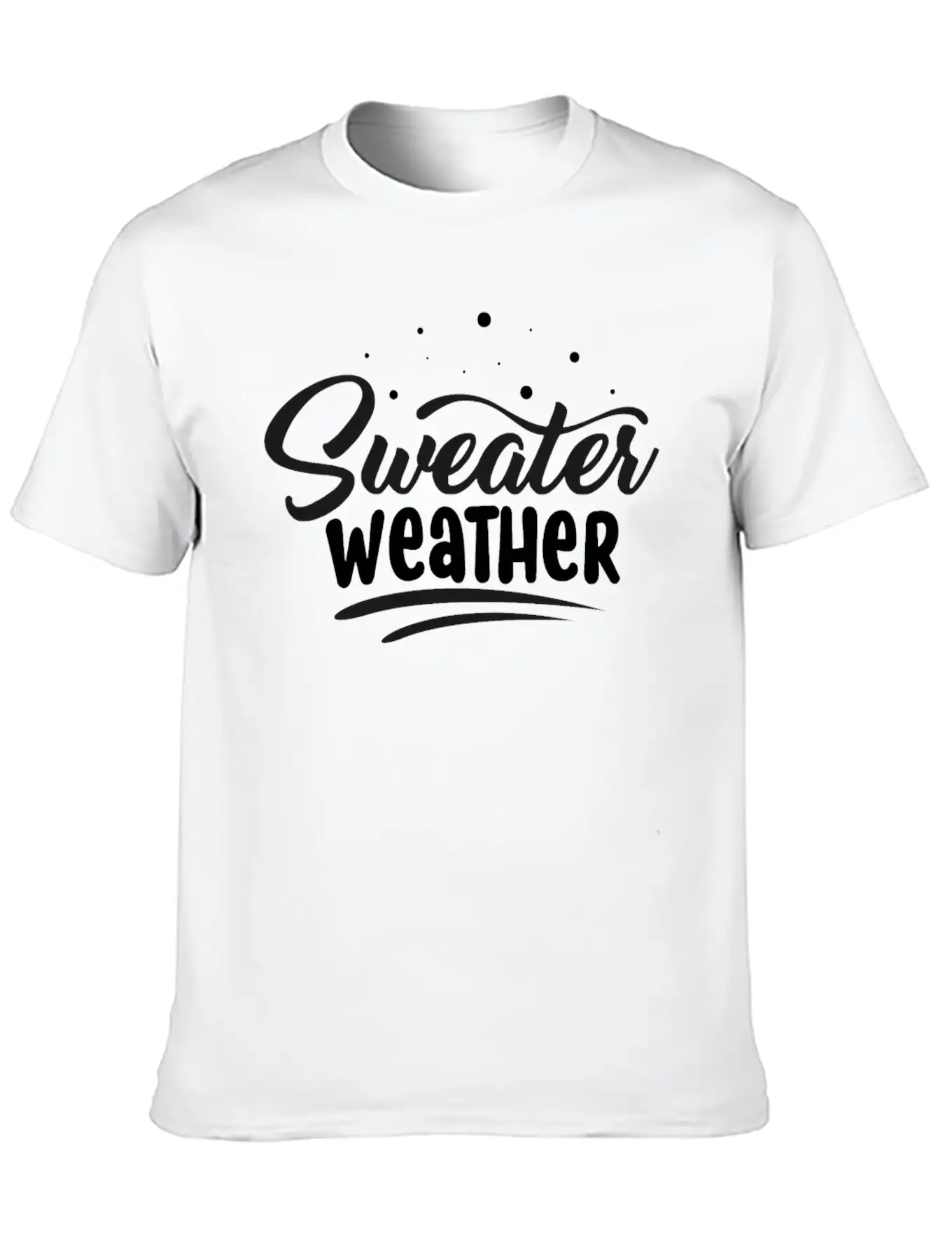 Sweater Weather Christmas Holiday Season Unisex Short Sleeve Soft Cotton T-Shirt – Casual Everyday Wear