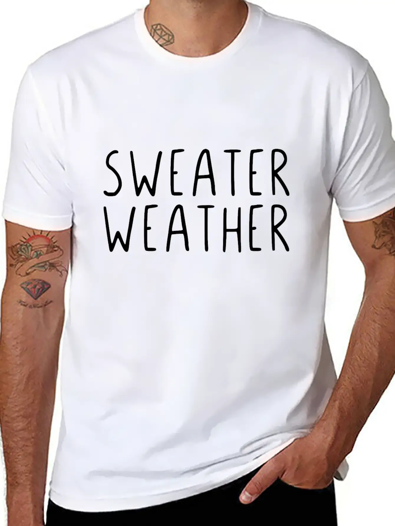 Sweater Weather Unisex Short Sleeve Soft Cotton T-Shirt – Casual Everyday Wear