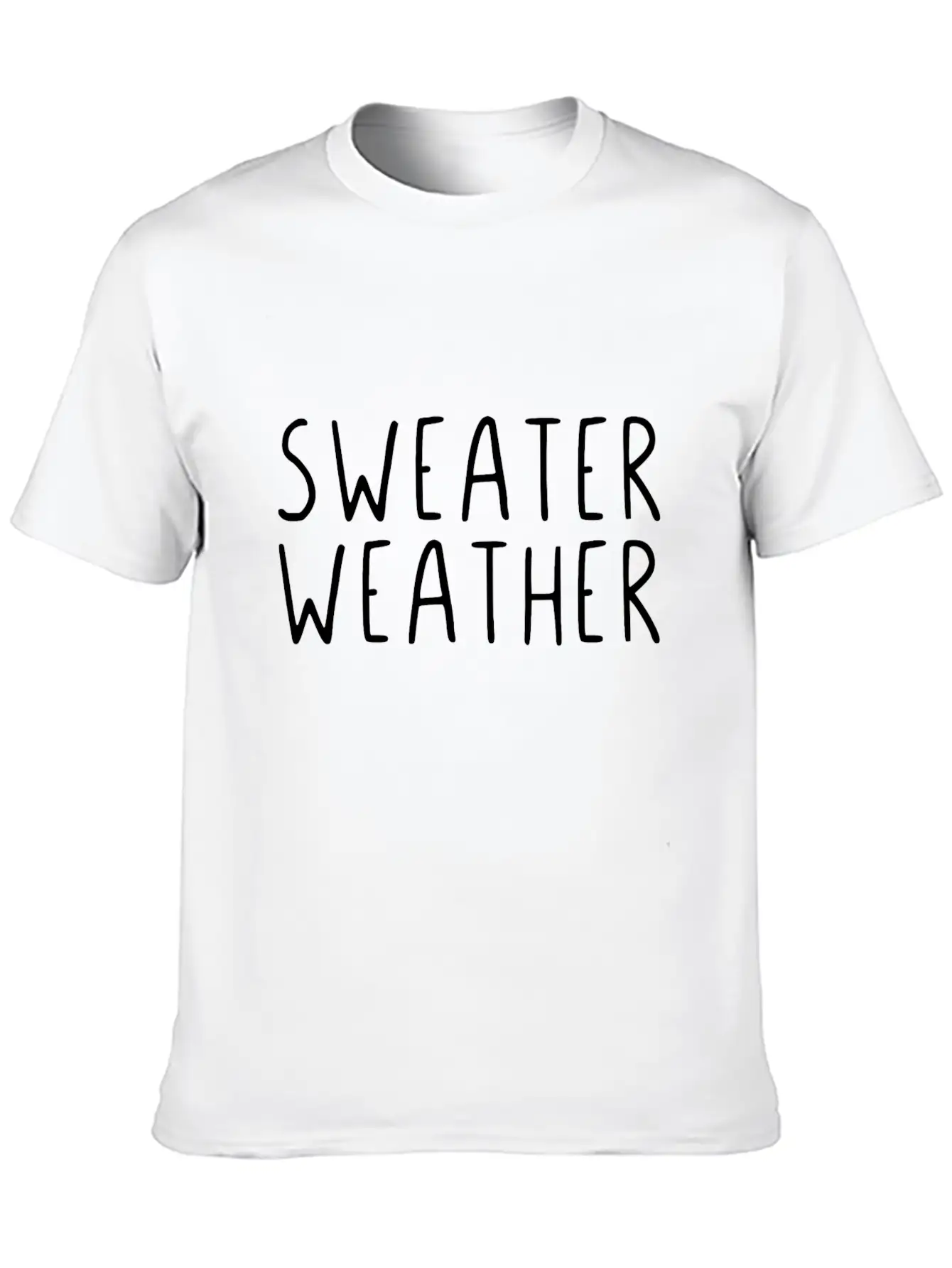 Sweater Weather Unisex Short Sleeve Soft Cotton T-Shirt – Casual Everyday Wear