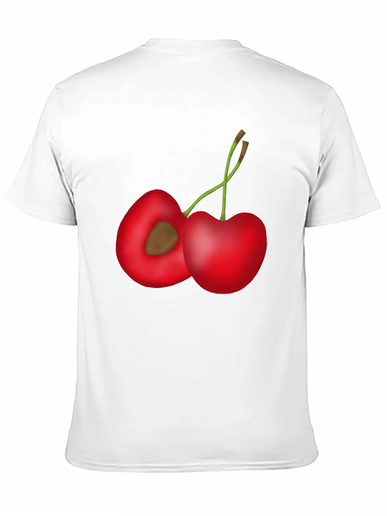 Sweet Cherries Comfortable Minimalist Graphic Tee – Summer Style Essential