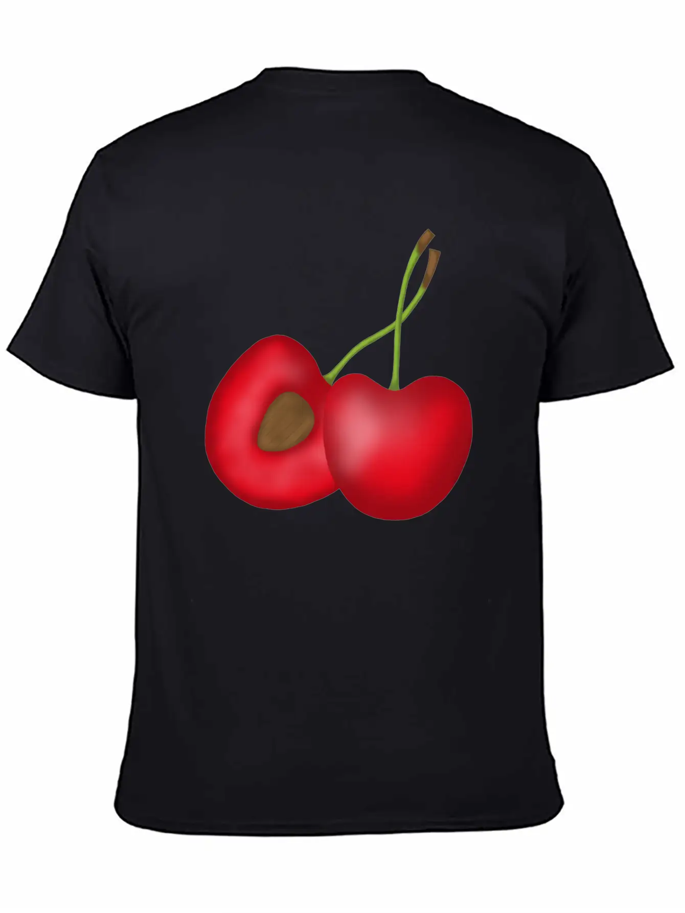 Sweet Cherries Comfortable Minimalist Graphic Tee – Summer Style Essential