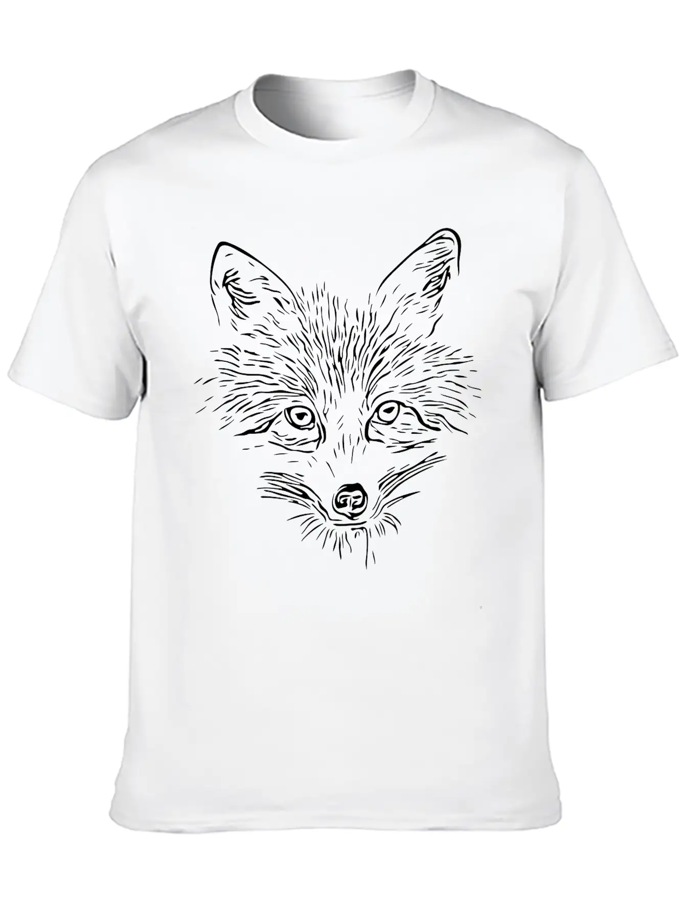 Sweet Fox Face Stylish Everyday T-Shirt – Unisex Basic Cotton Tee
