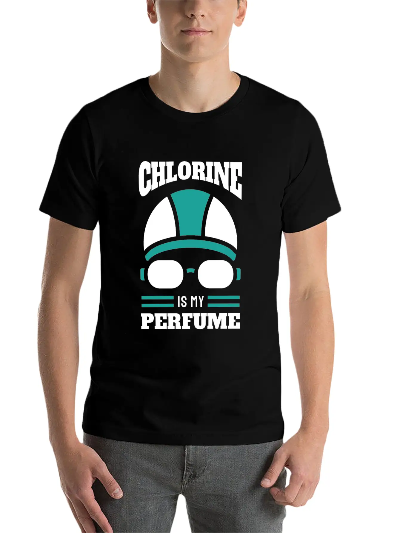 Swimmer Chlorine Is My Perfume Comfortable Minimalist Graphic Tee – Summer Style Essential