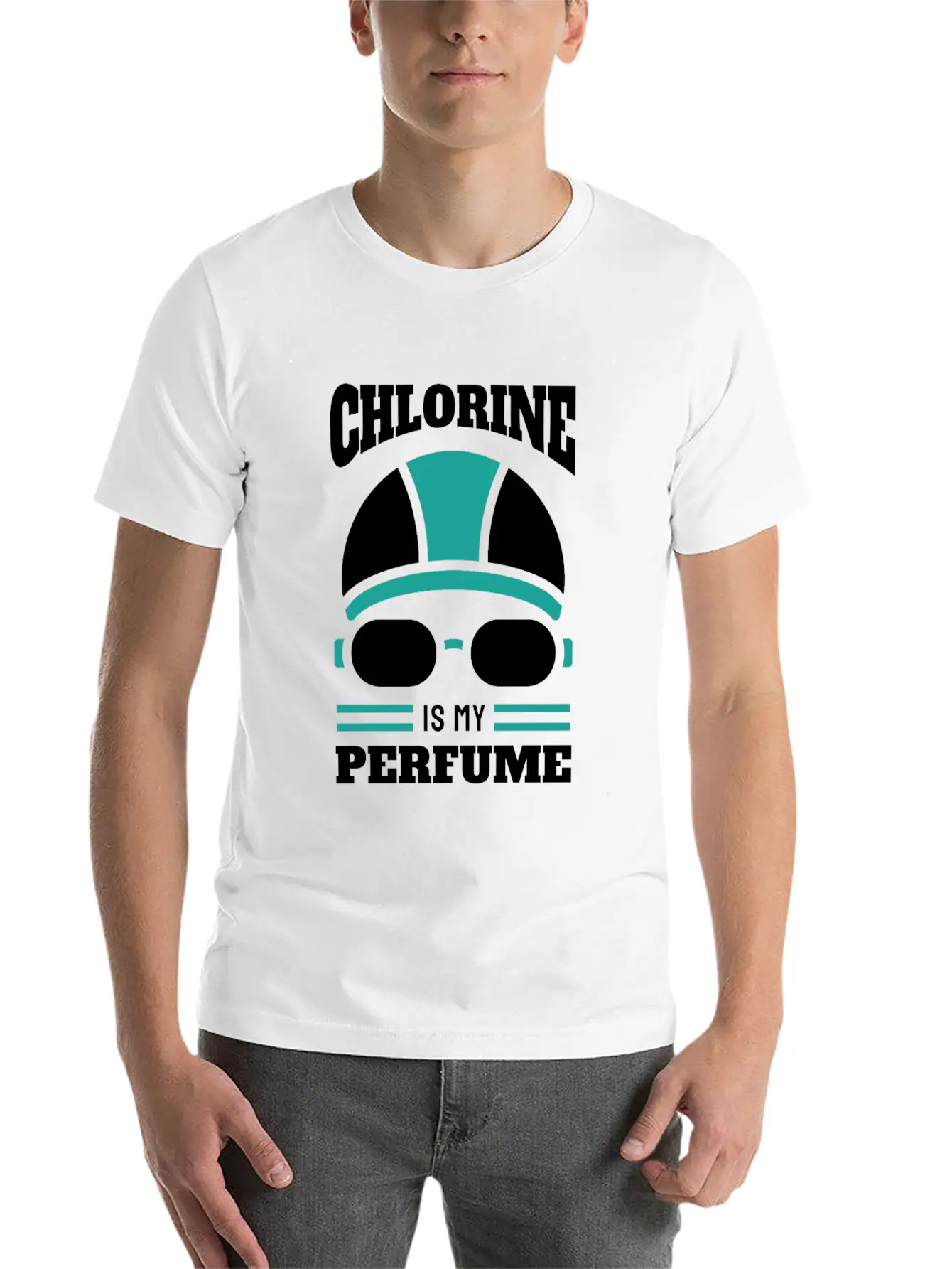 Swimmer Chlorine Is My Perfume Comfortable Minimalist Graphic Tee – Summer Style Essential