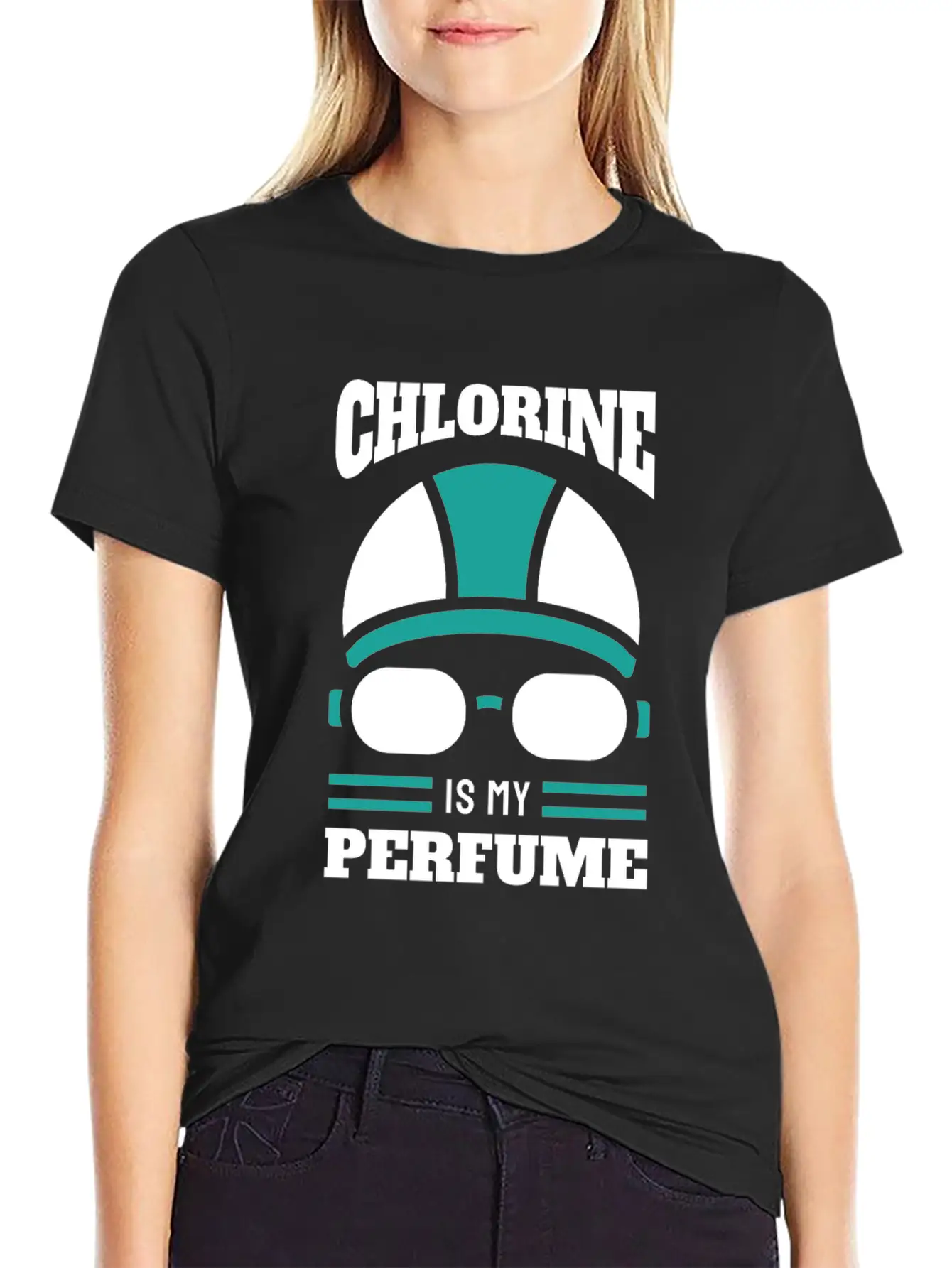 Swimmer Chlorine Is My Perfume Comfortable Minimalist Graphic Tee – Summer Style Essential