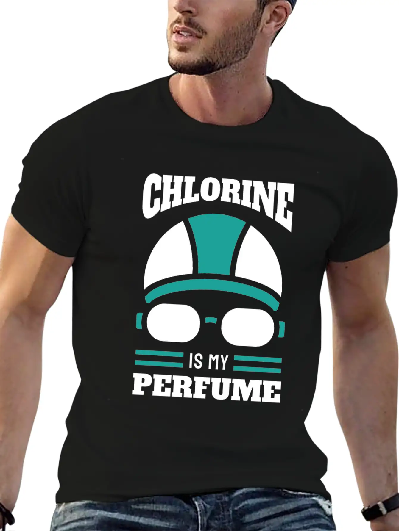 Swimmer Chlorine Is My Perfume Comfortable Minimalist Graphic Tee – Summer Style Essential