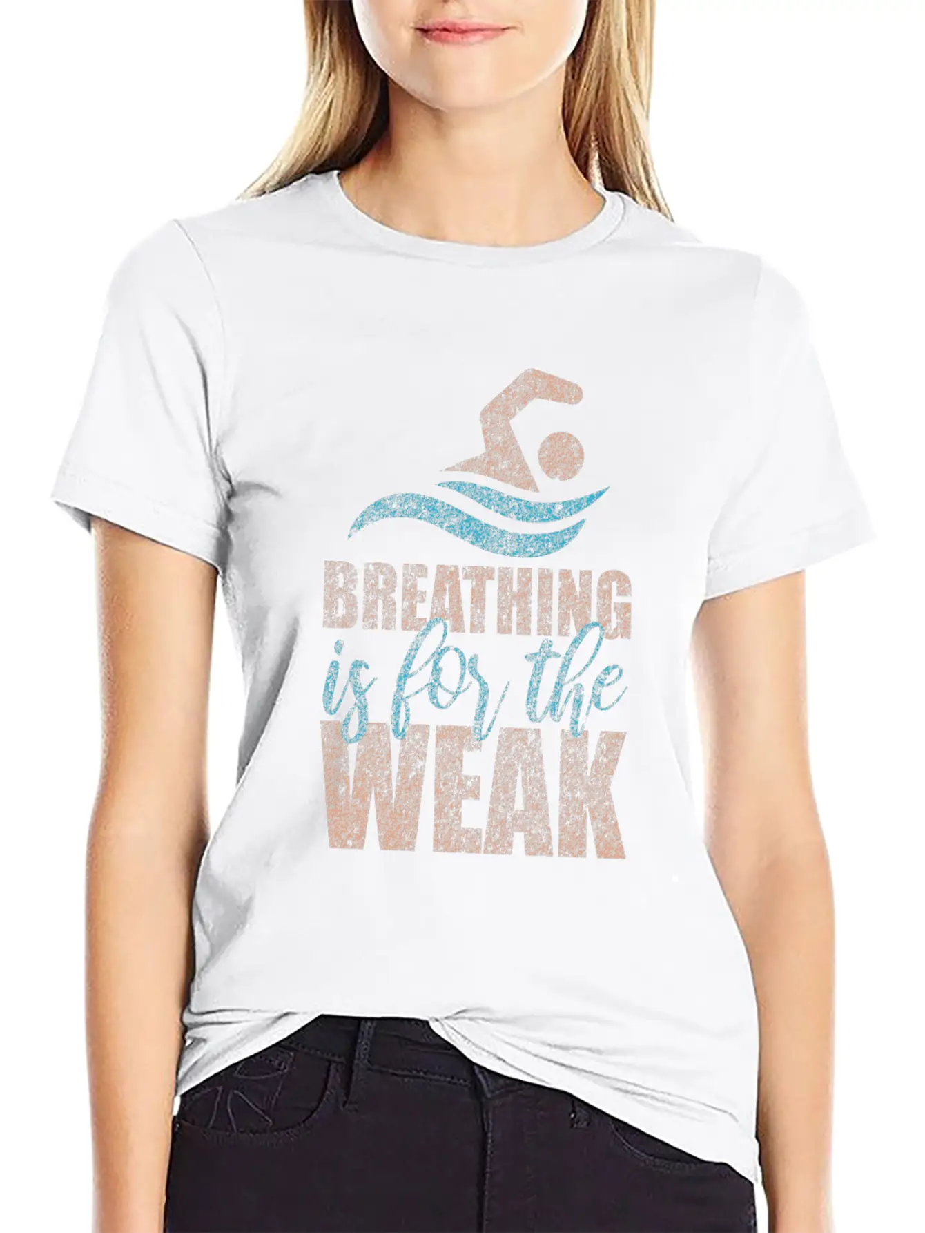 Swimmer Crawl Competition Gift Unisex Short Sleeve Soft Cotton T-Shirt – Casual Everyday Wear