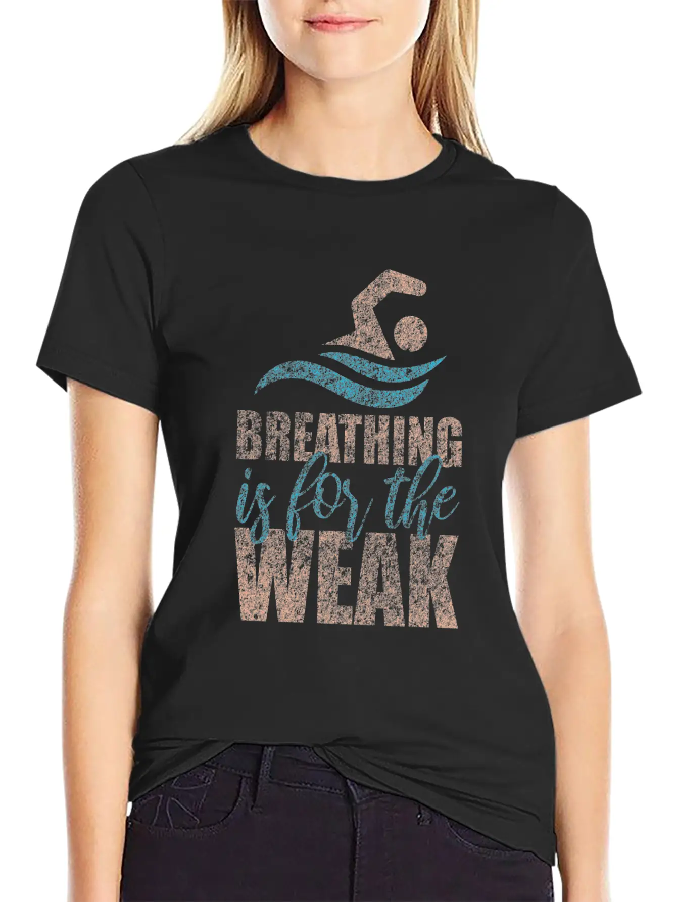 Swimmer Crawl Competition Gift Unisex Short Sleeve Soft Cotton T-Shirt – Casual Everyday Wear