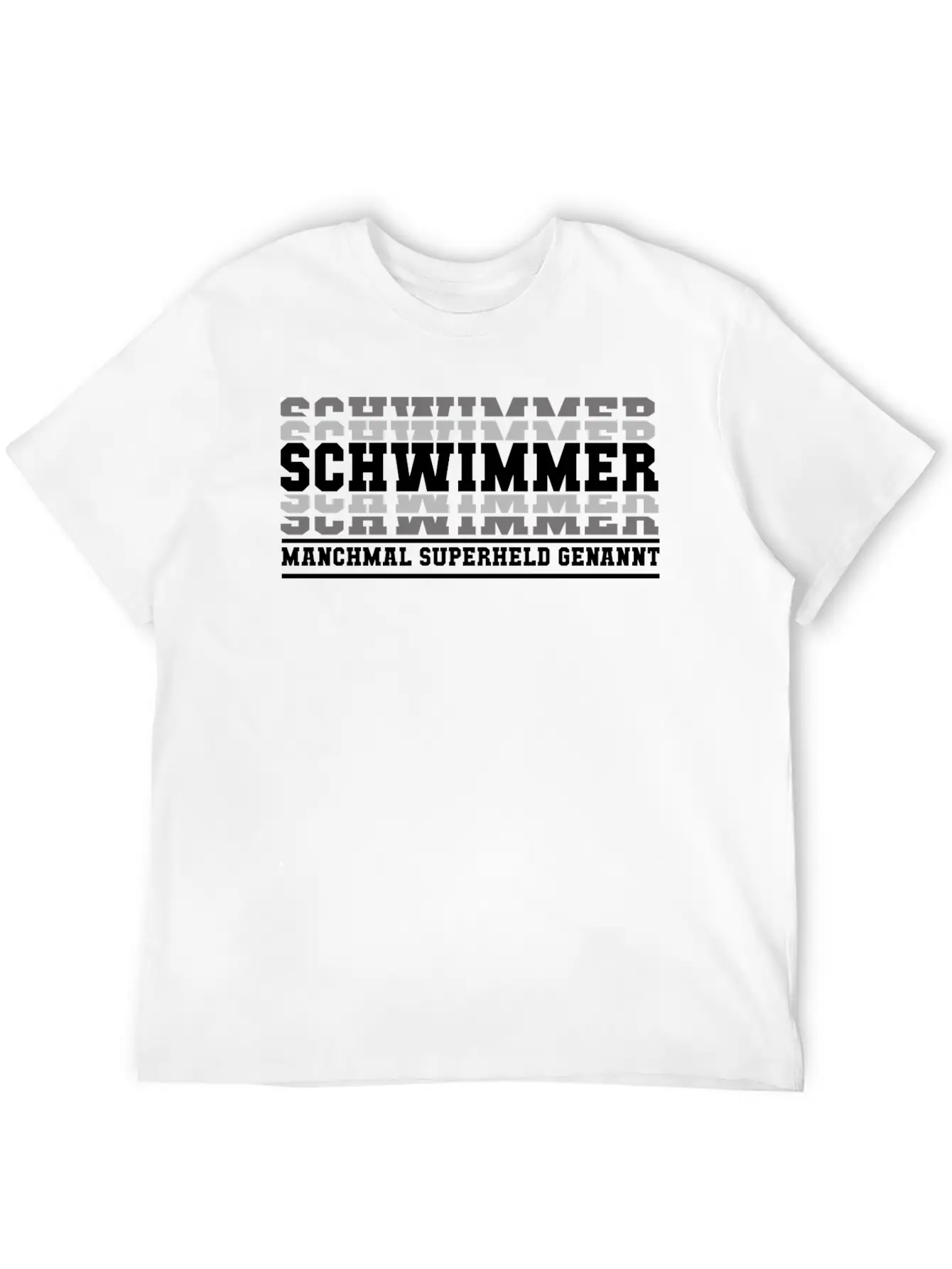 Swimmer Swimming Superhero Gift Stylish Everyday T-Shirt – Unisex Basic Cotton Tee
