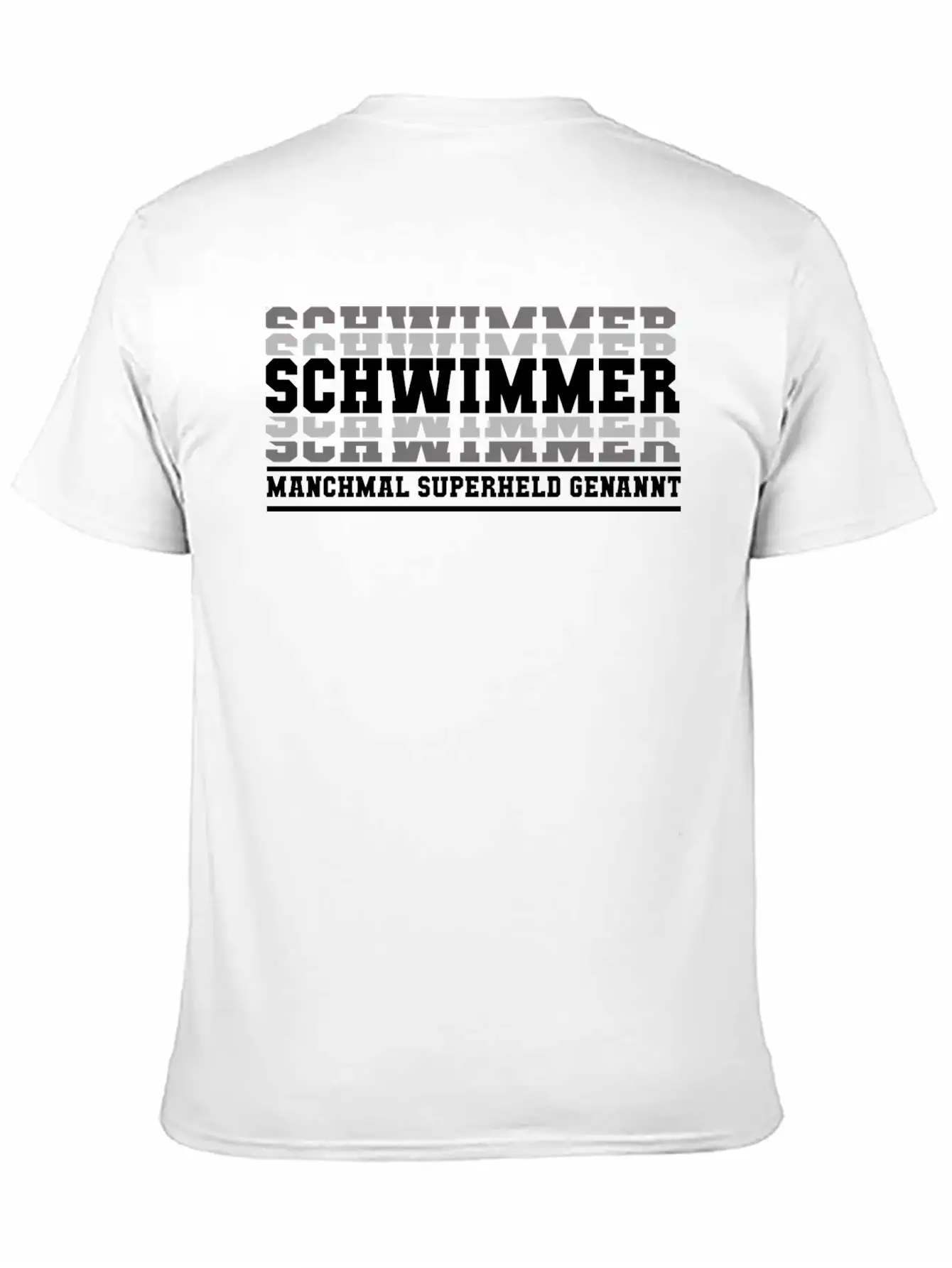 Swimmer Swimming Superhero Gift Stylish Everyday T-Shirt – Unisex Basic Cotton Tee