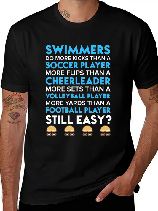 Swimmers Wear Perfume Swim Quote Shirts Unisex Short Sleeve Soft Cotton T-Shirt – Casual Everyday Wear