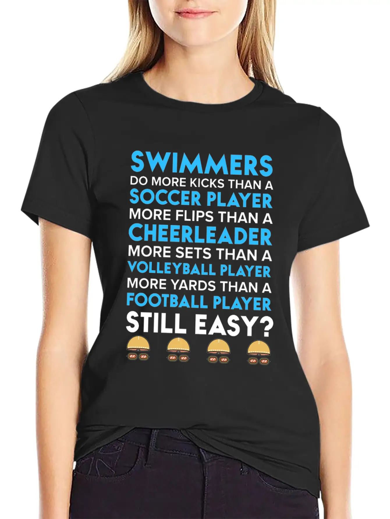 Swimmers Wear Perfume Swim Quote Shirts Unisex Short Sleeve Soft Cotton T-Shirt – Casual Everyday Wear