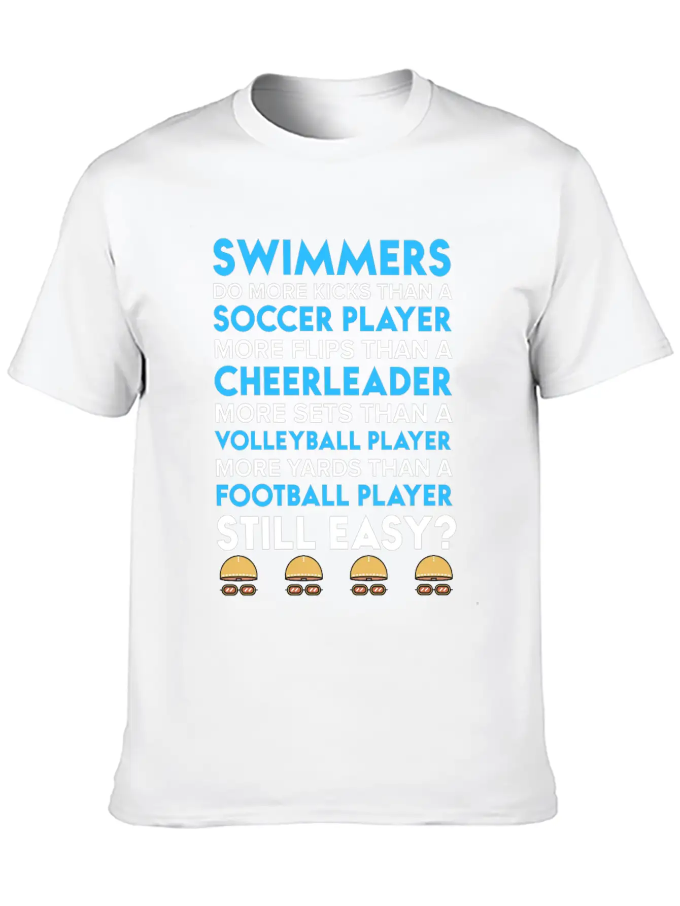 Swimmers Wear Perfume Swim Quote Shirts Unisex Short Sleeve Soft Cotton T-Shirt – Casual Everyday Wear
