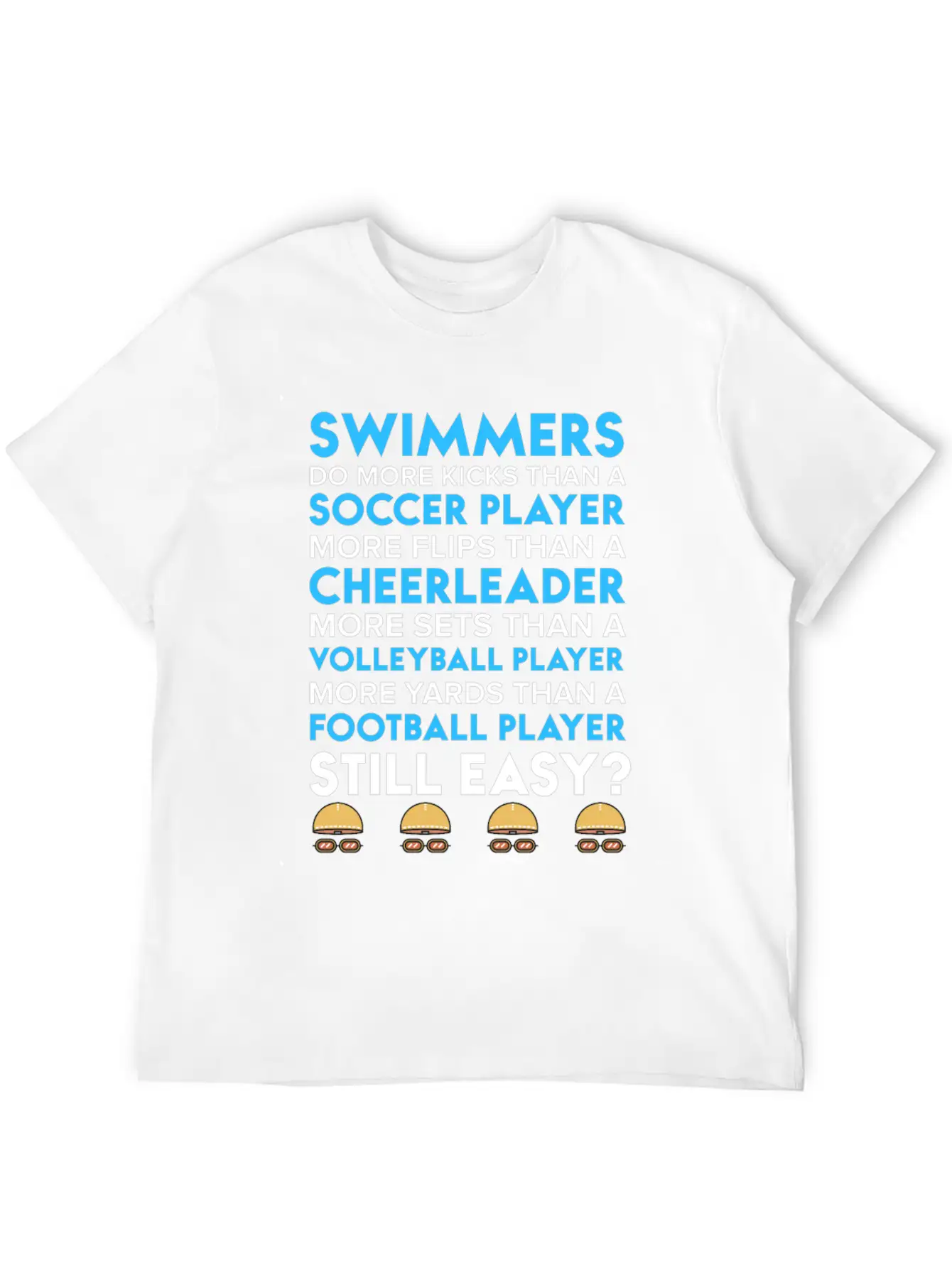 Swimmers Wear Perfume Swim Quote Shirts Unisex Short Sleeve Soft Cotton T-Shirt – Casual Everyday Wear