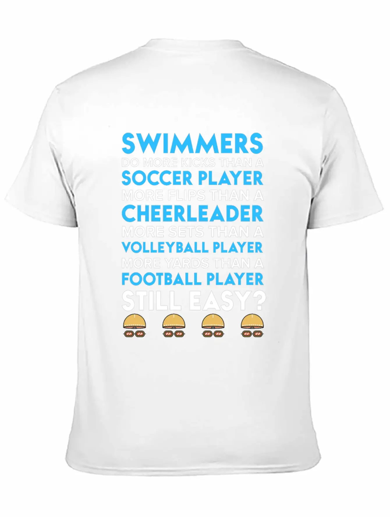 Swimmers Wear Perfume Swim Quote Shirts Unisex Short Sleeve Soft Cotton T-Shirt – Casual Everyday Wear