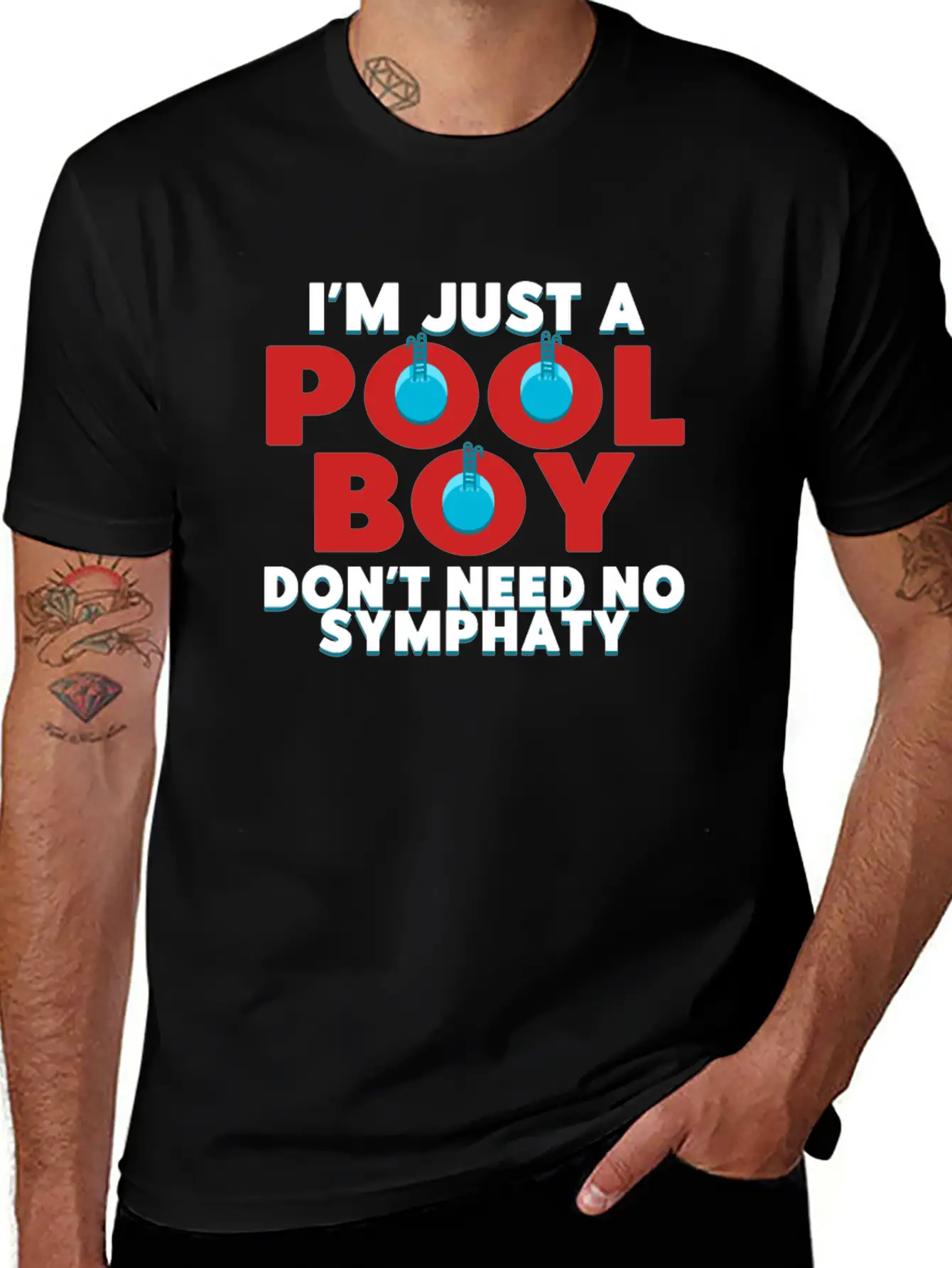 Swimming, Water, Exercise, Dive, Race, Triathlete Unisex Short Sleeve Soft Cotton T-Shirt – Casual Everyday Wear