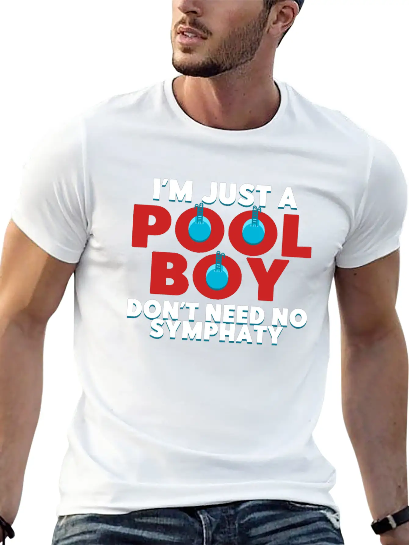 Swimming, Water, Exercise, Dive, Race, Triathlete Unisex Short Sleeve Soft Cotton T-Shirt – Casual Everyday Wear
