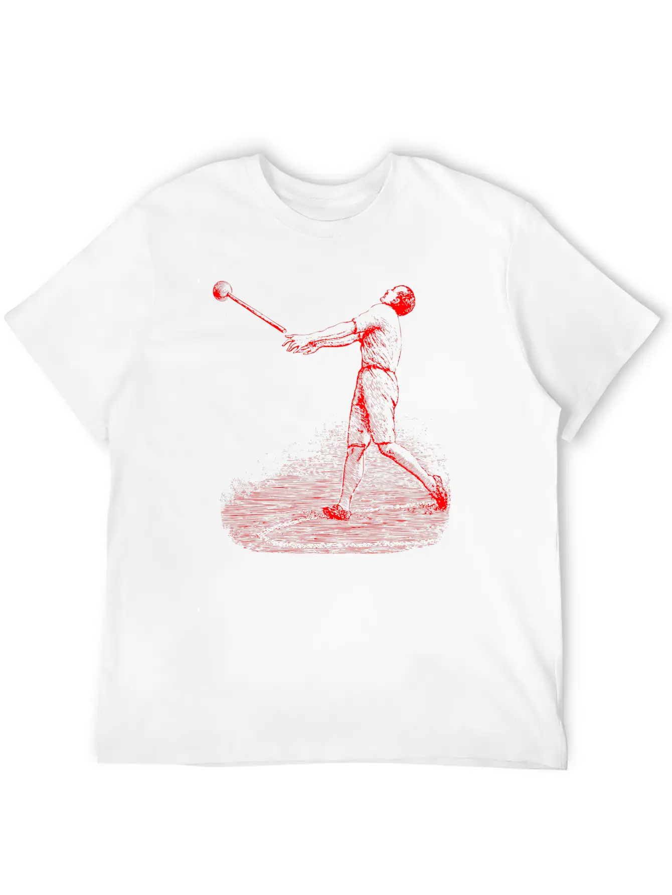 Swing Red F Unisex Short Sleeve Soft Cotton T-Shirt – Casual Everyday Wear