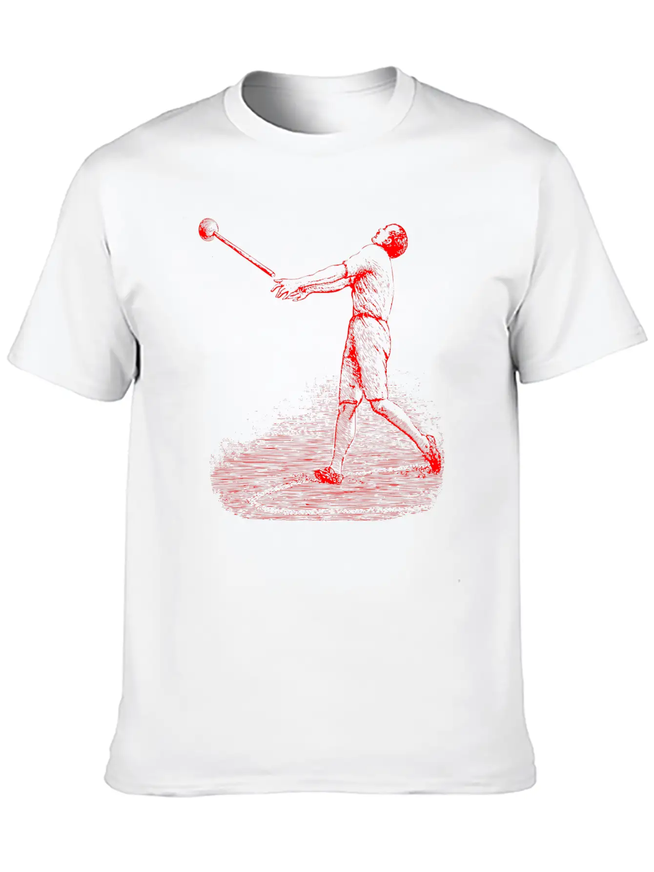 Swing Red F Unisex Short Sleeve Soft Cotton T-Shirt – Casual Everyday Wear
