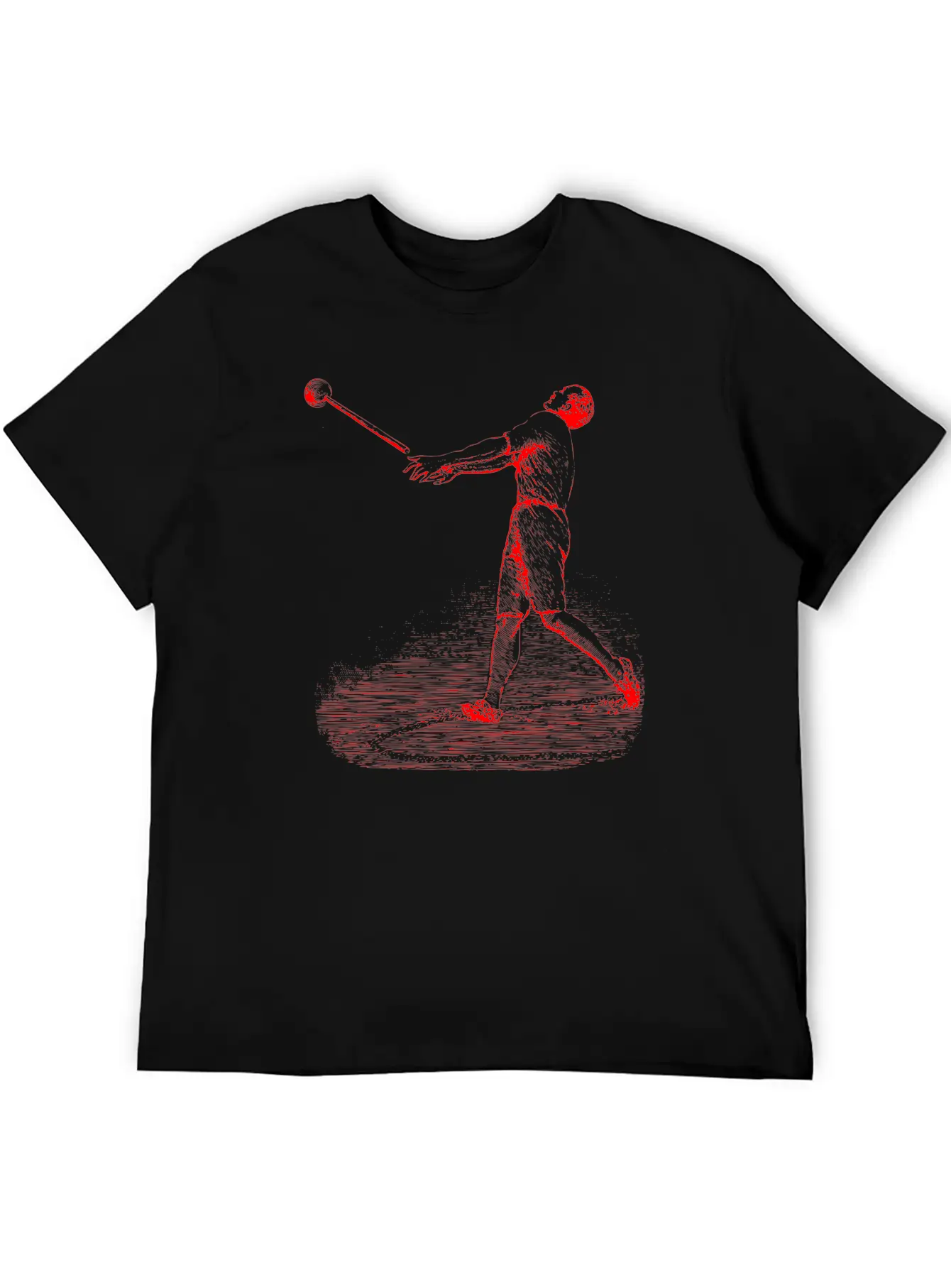 Swing Red F Unisex Short Sleeve Soft Cotton T-Shirt – Casual Everyday Wear