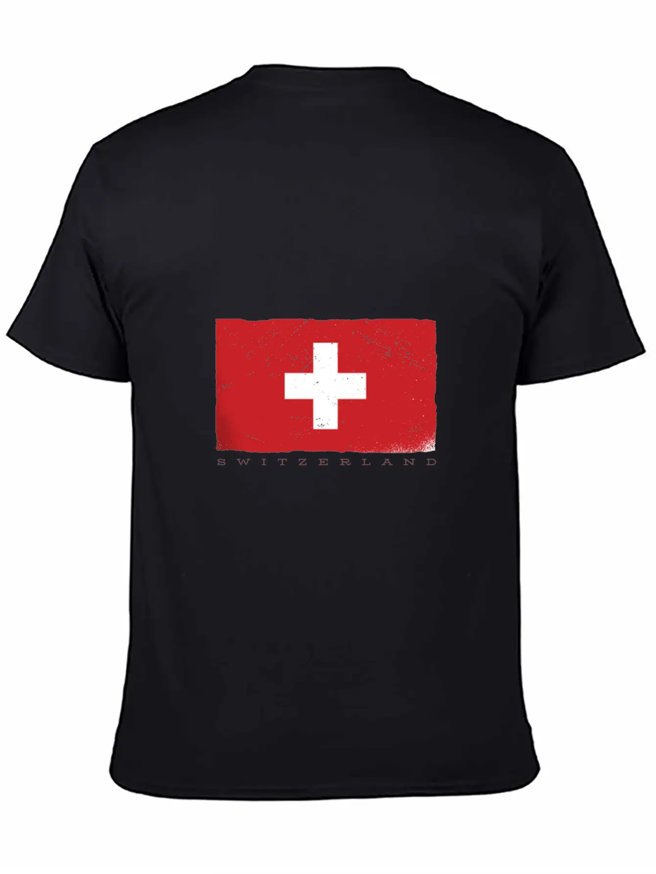 Switzerland Flag Grunge Look Nice Swiss Tshirts Stylish Everyday T-Shirt – Unisex Basic Cotton Tee