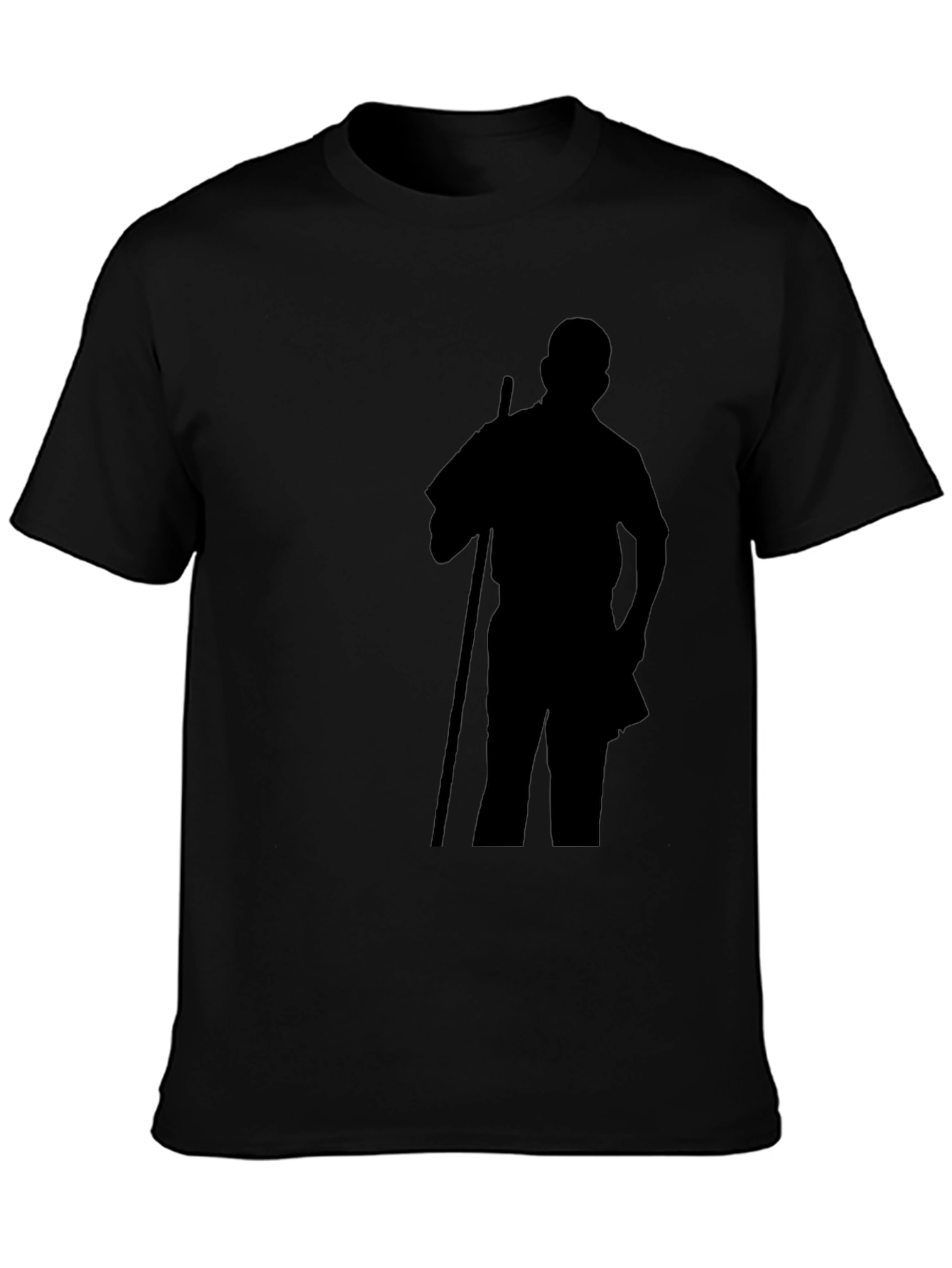 Silhouette Graphic Tee - Casual Black T-Shirt