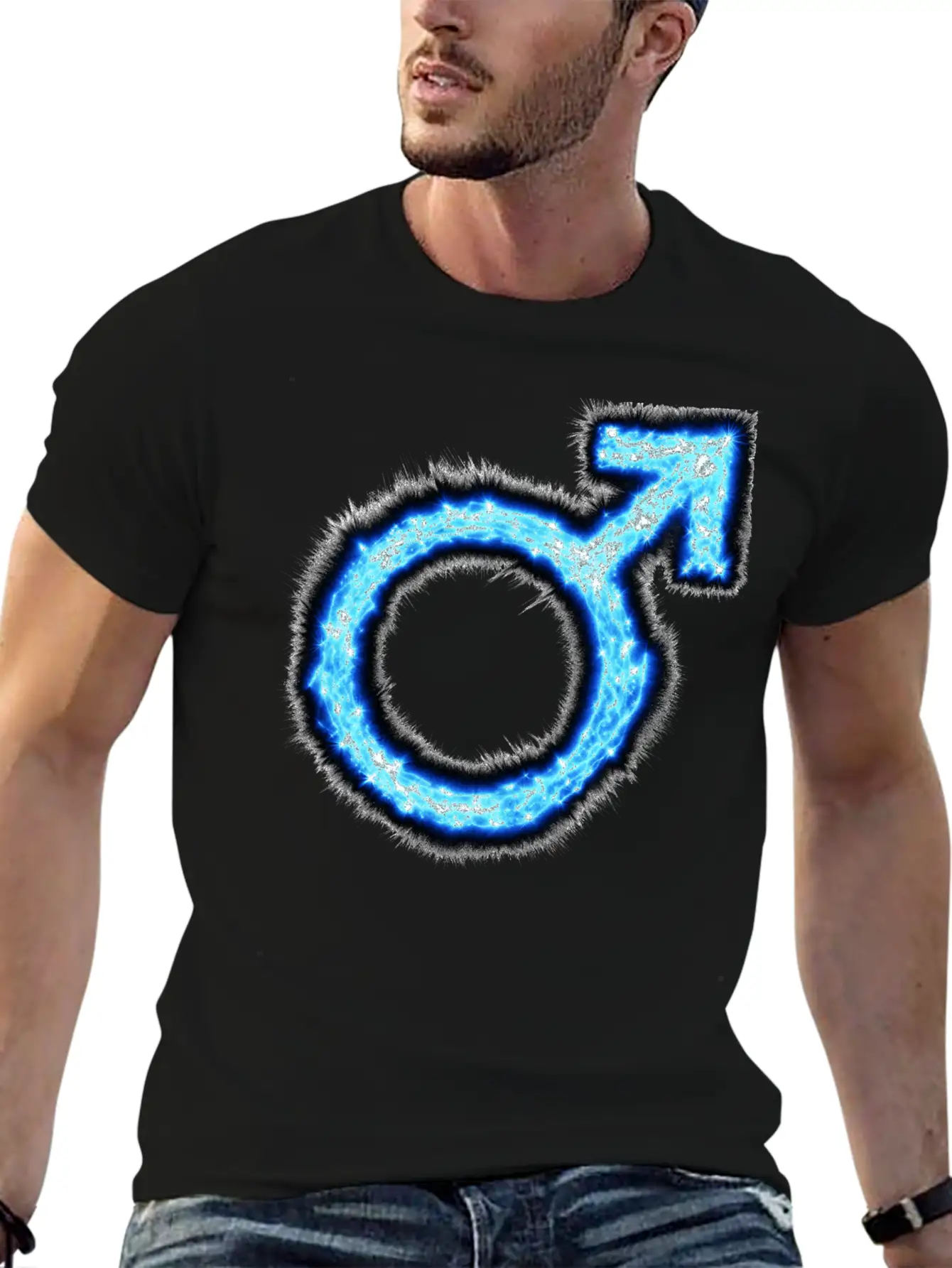 Symbol Masculine, Man, Strong, Energetic Timeless Short Sleeve Tee – Comfy And Minimalist Design