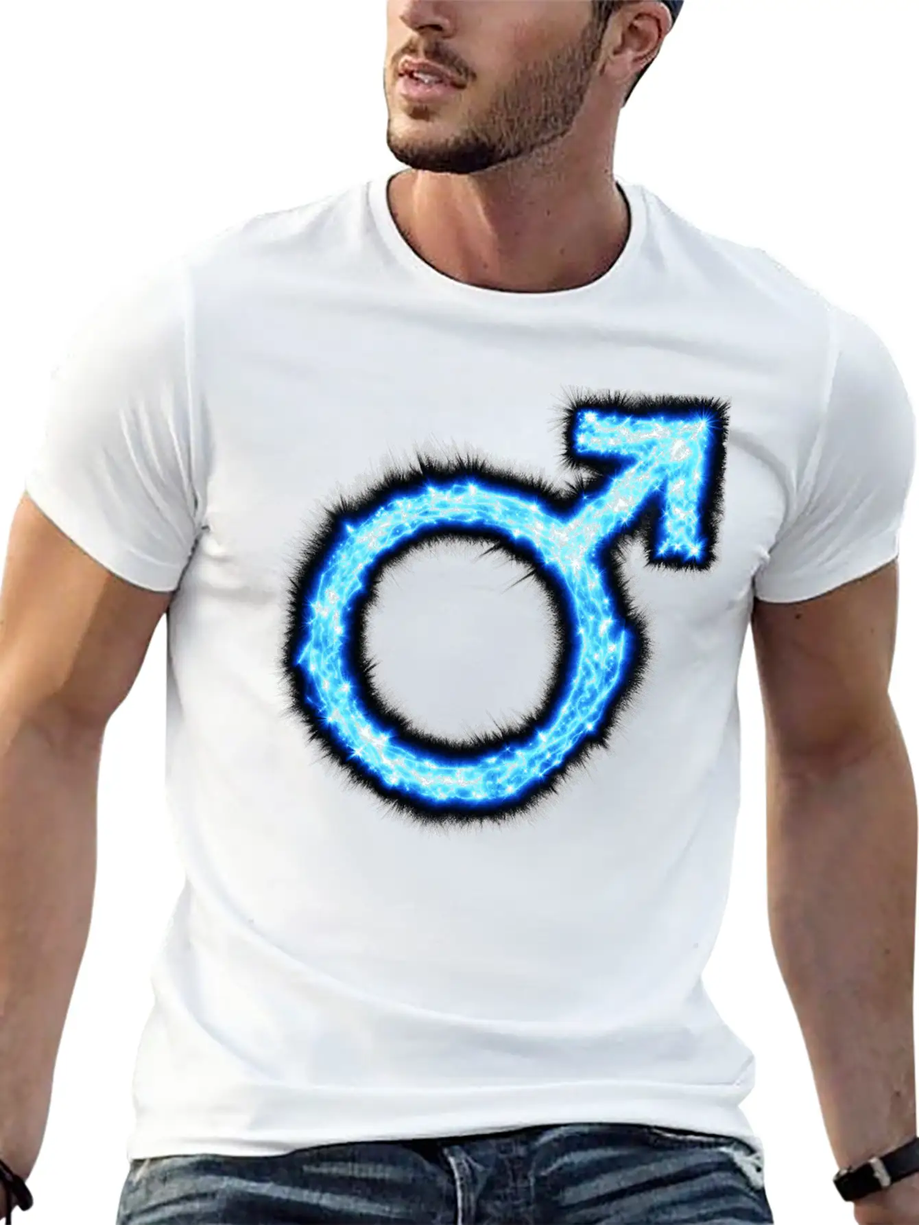 Symbol Masculine, Man, Strong, Energetic Timeless Short Sleeve Tee – Comfy And Minimalist Design
