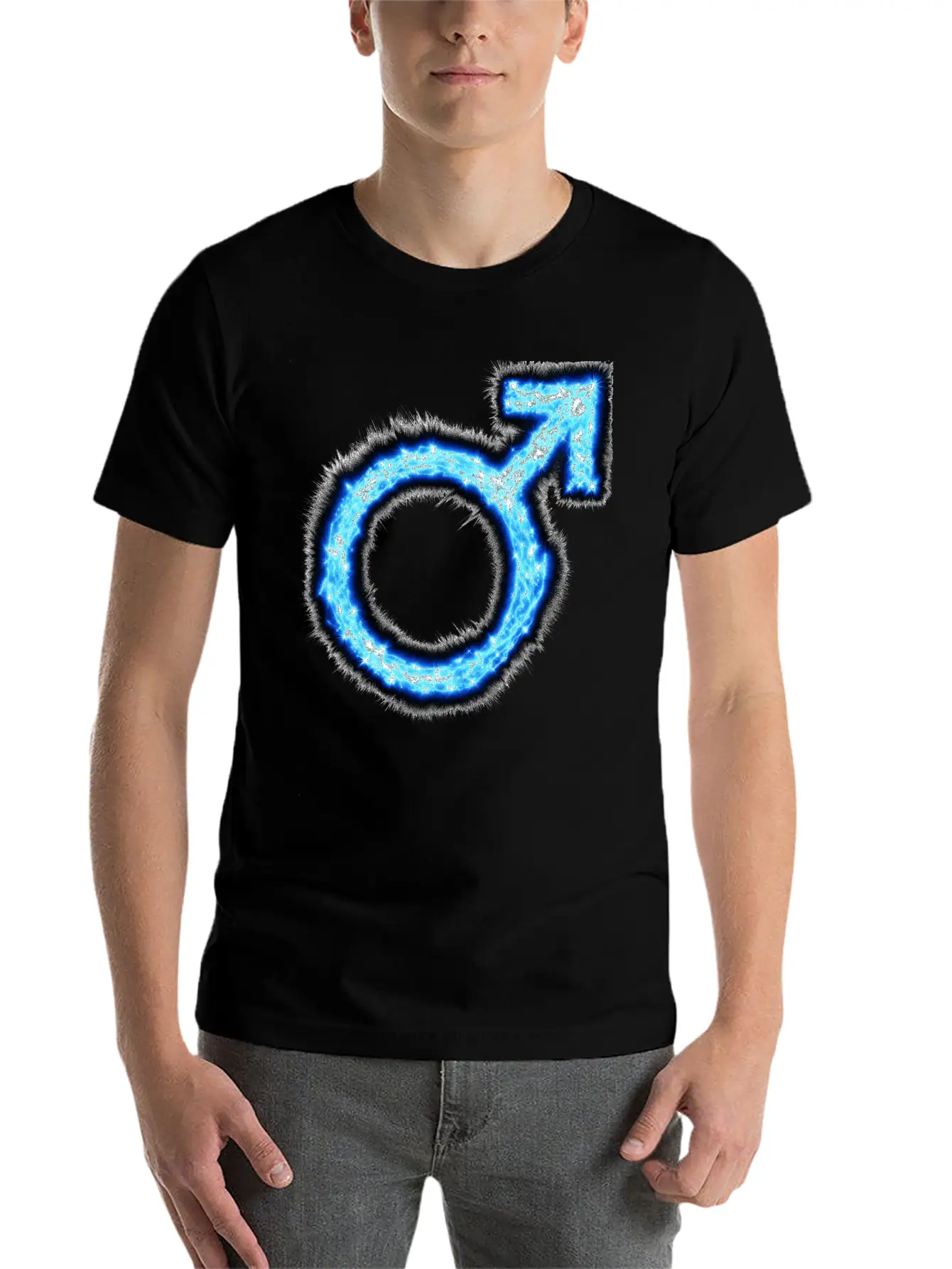 Symbol Masculine, Man, Strong, Energetic Timeless Short Sleeve Tee – Comfy And Minimalist Design