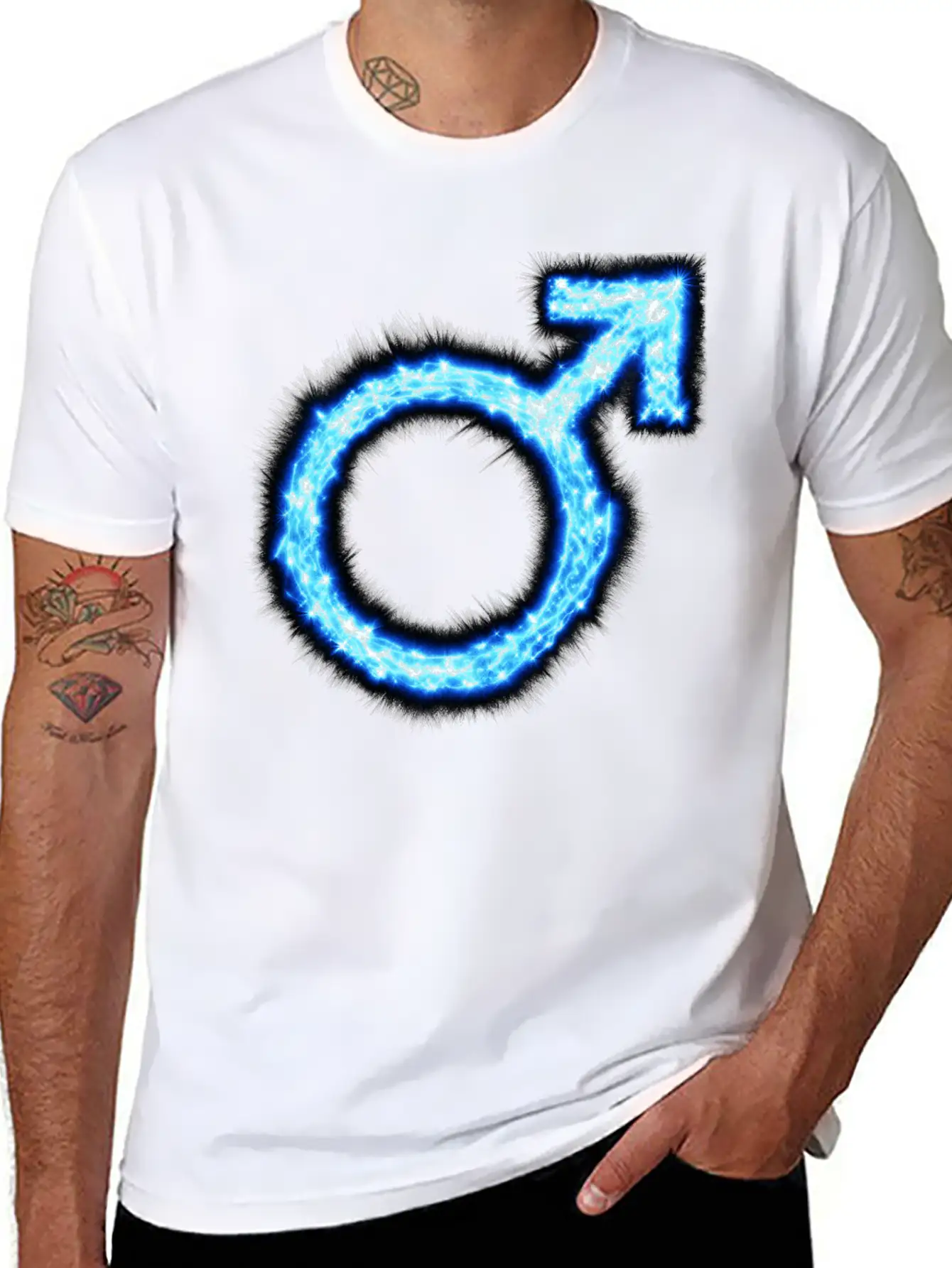 Symbol Masculine, Man, Strong, Energetic Timeless Short Sleeve Tee – Comfy And Minimalist Design